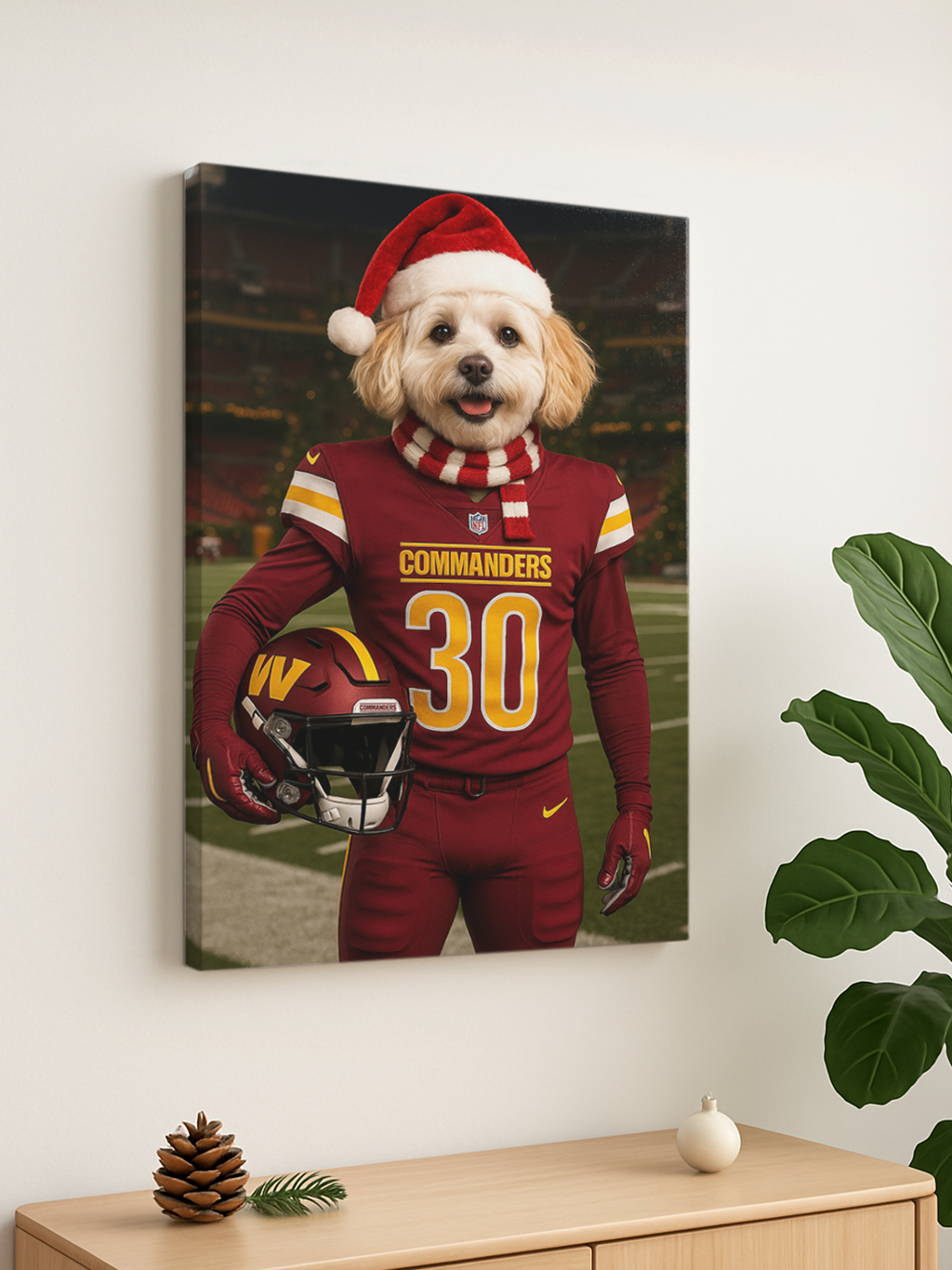 🏈Custom Pet Portrait Frame – Artist Hand-Designed Decorative Wall Art 🐾