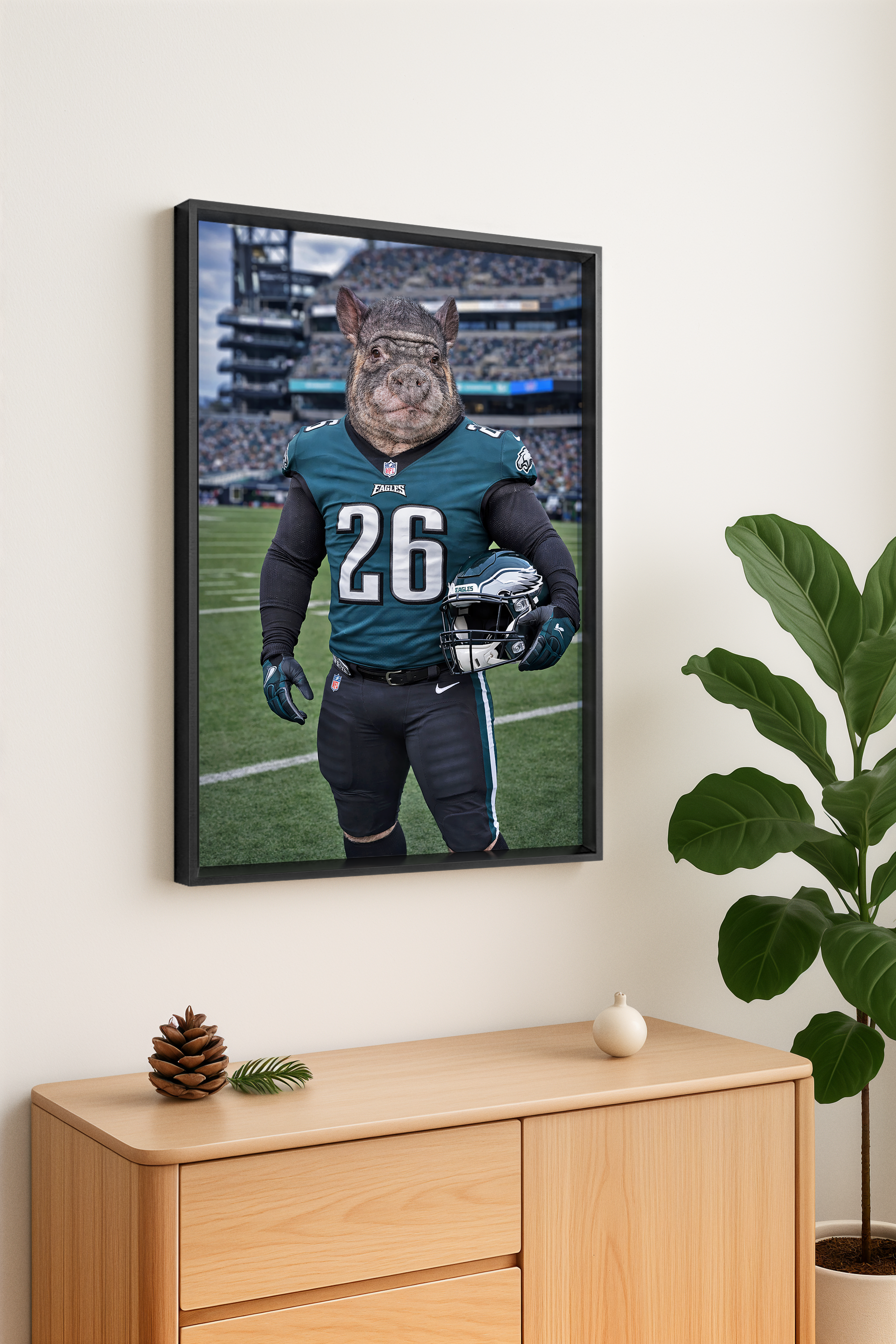 🔥 Real Customer Favorite · Custom Pet Portrait Wall Art with Metal Frame