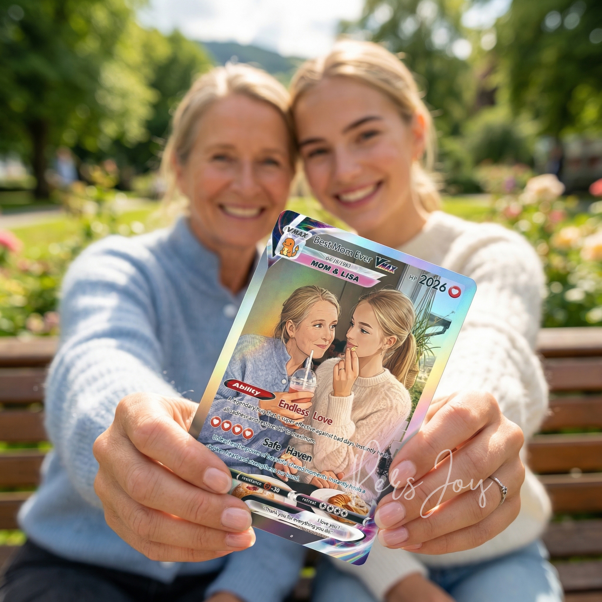 Turn Your Photo Into a Custom VMAX Mama Memory Poke Card - Personalized Mother's Day Anniversary Gift