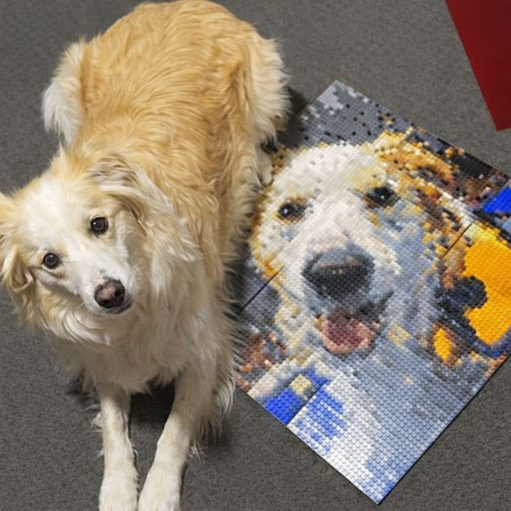 Custom Photo Brick Mosaic Art Kit - DIY Personalised Gift with Frame