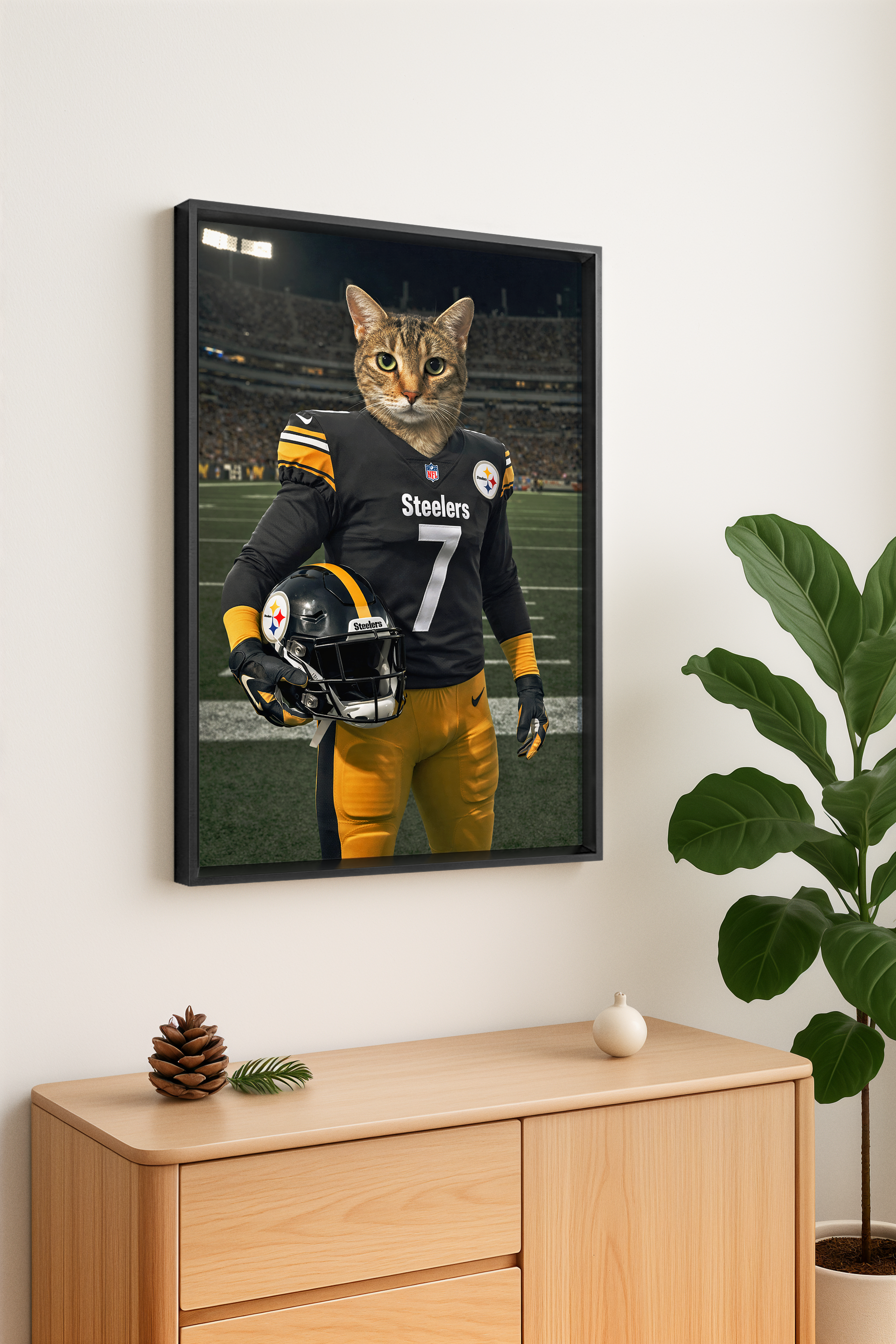 🔥 Real Customer Favorite · Custom Pet Portrait Wall Art with Metal Frame