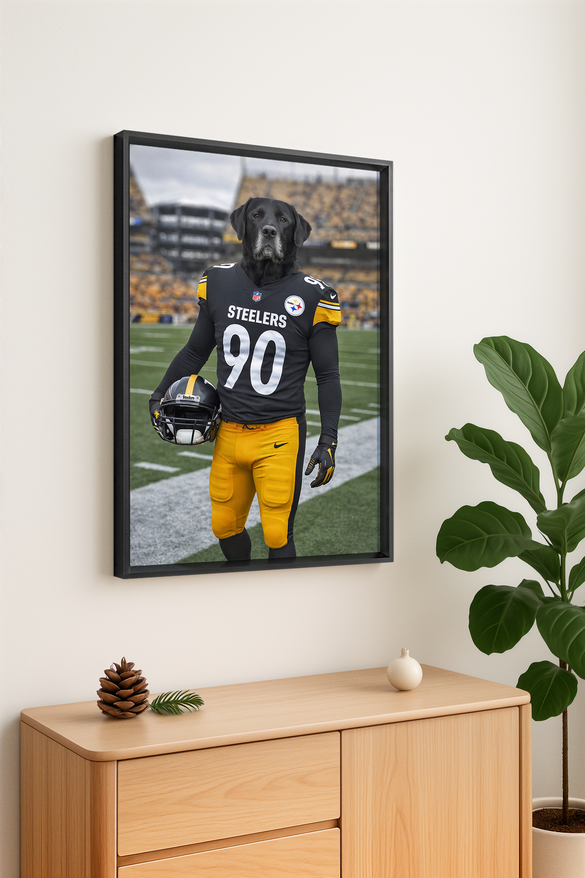 🔥 Real Customer Favorite · Custom Pet Portrait Wall Art with Metal Frame