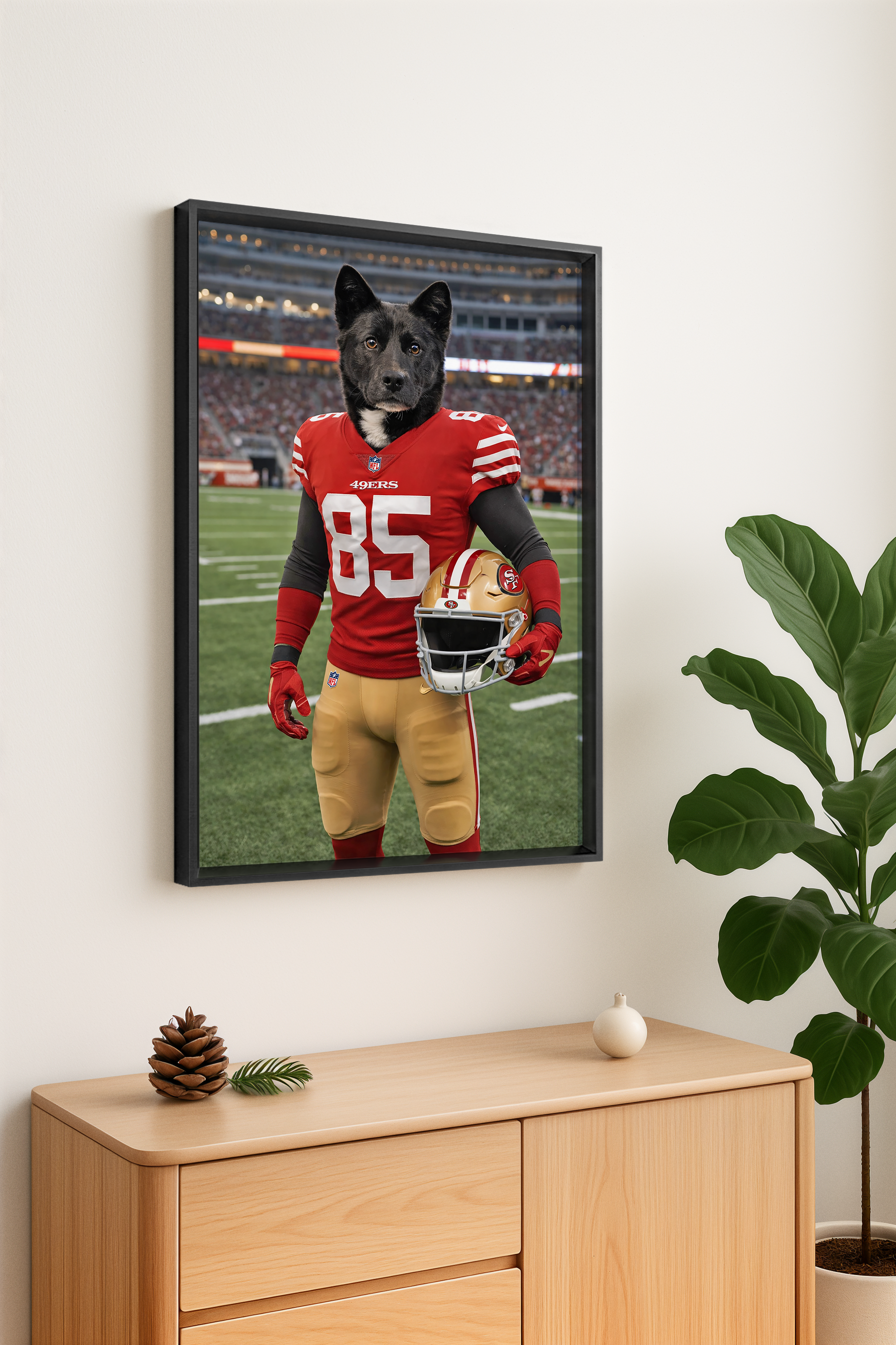 🔥 Real Customer Favorite · Custom Pet Portrait Wall Art with Metal Frame