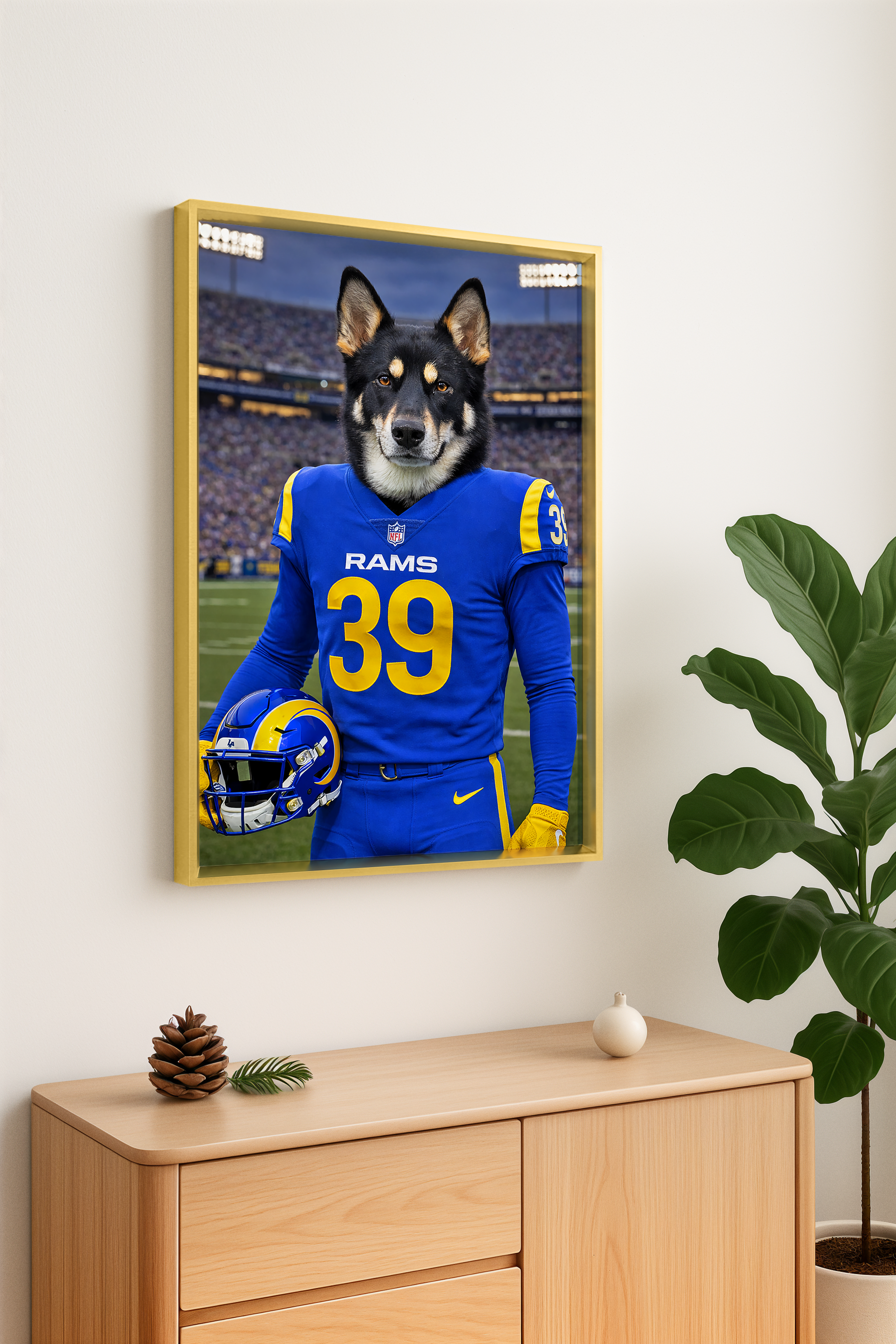 🔥 Real Customer Favorite · Custom Pet Portrait Wall Art with Metal Frame