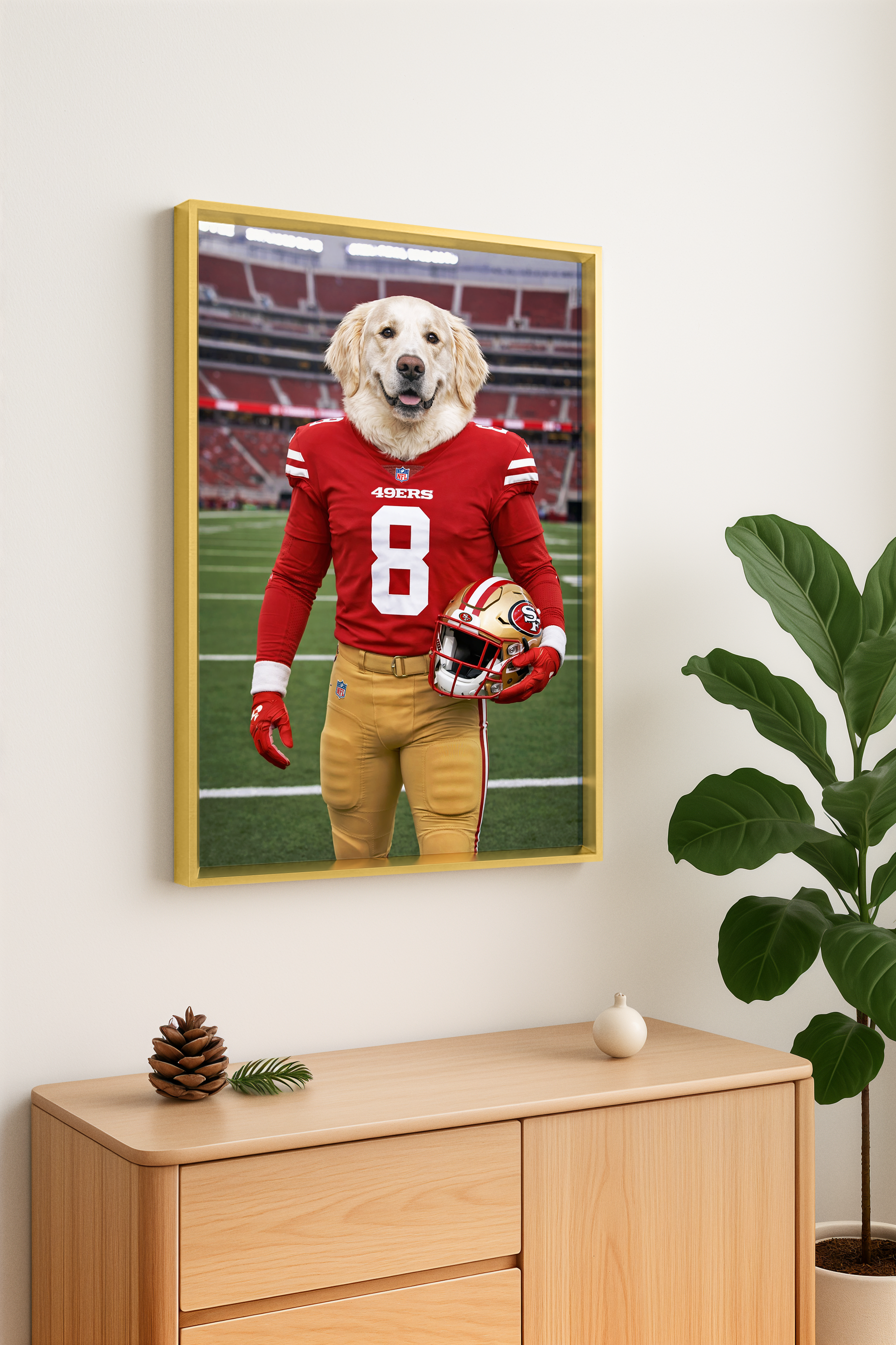 🔥 Real Customer Favorite · Custom Pet Portrait Wall Art with Metal Frame