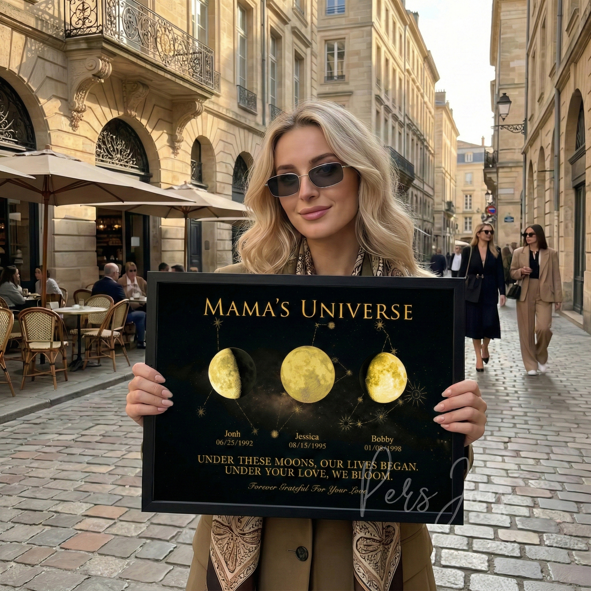 Mama's Universe - Personalized Moon Phase & Constellation Art | Mother's Day Gift