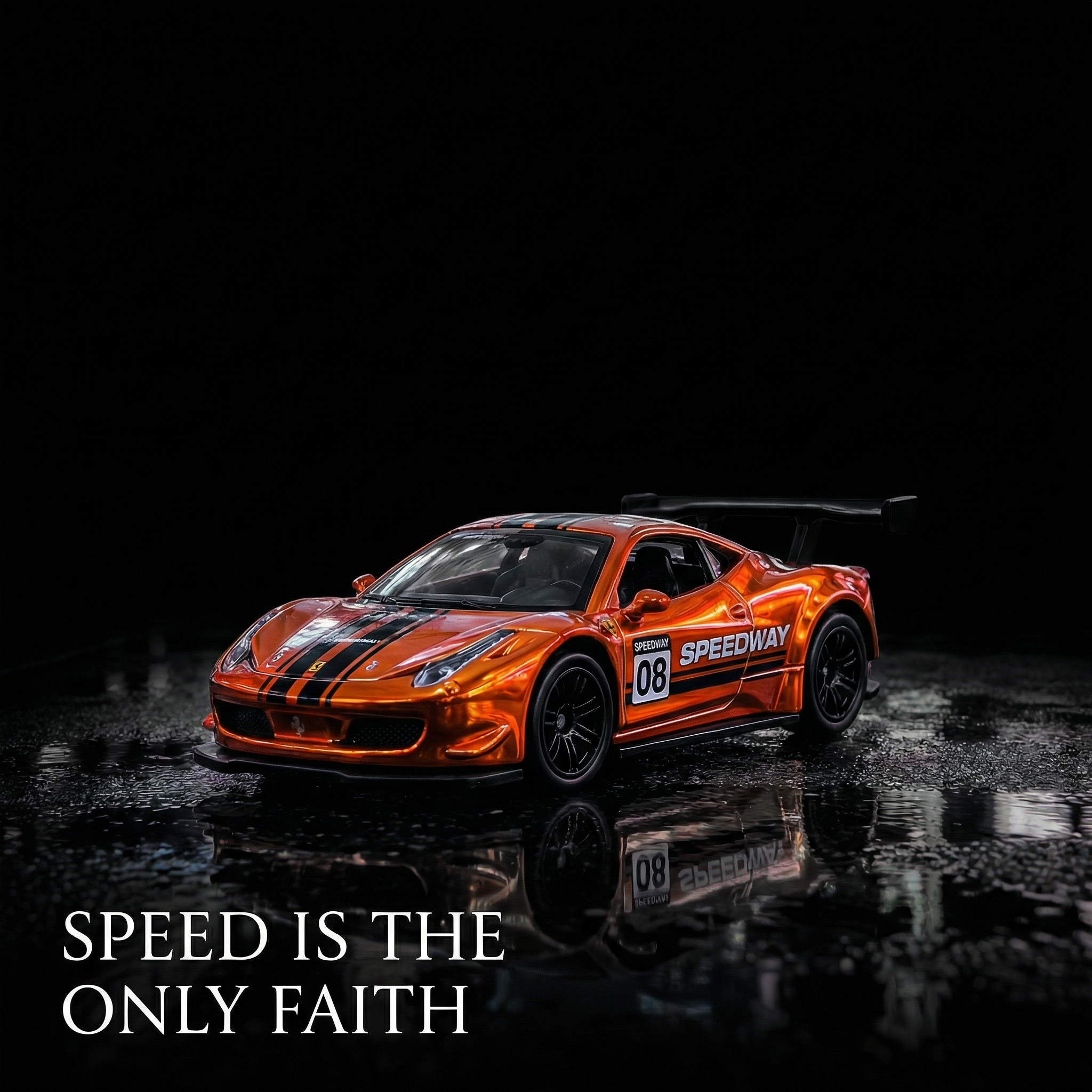 Miniature World | 1:64 Scale Diecast Car Model + LED Illuminated Extendable Garage Display Case Keychain (Multiple Car Models Available)