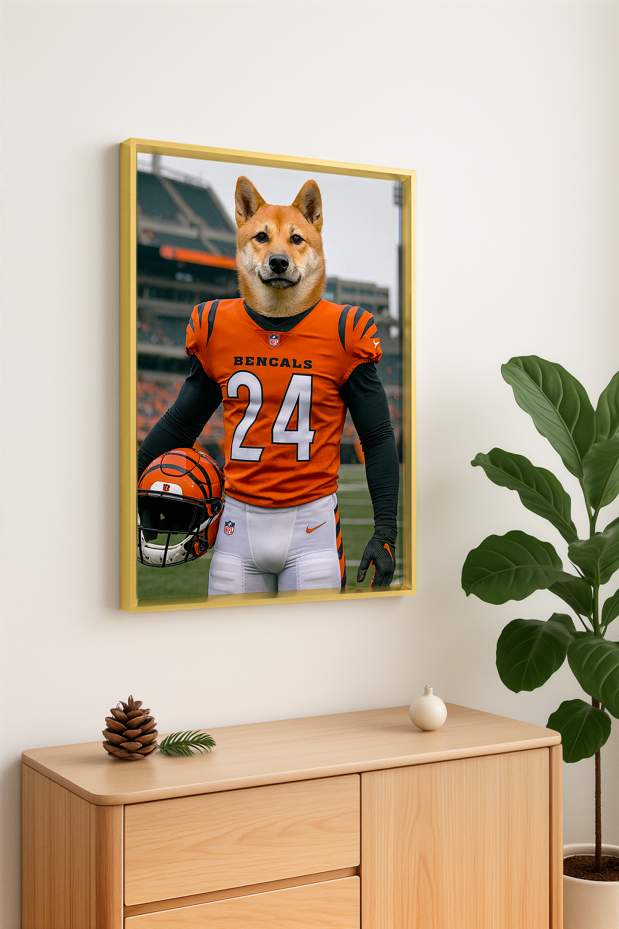 🔥 Real Customer Favorite · Custom Pet Portrait Wall Art with Metal Frame