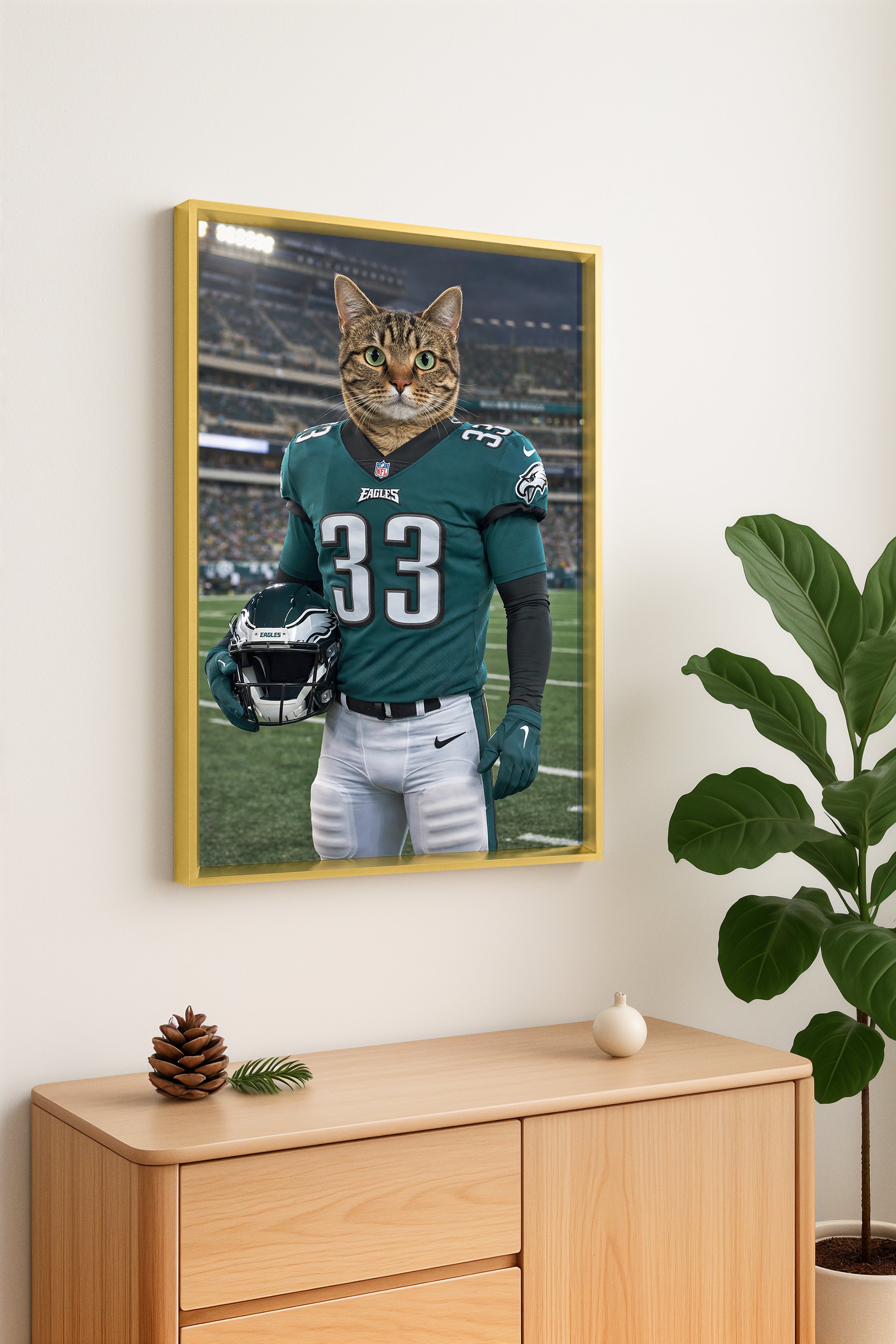 🔥 Real Customer Favorite · Custom Pet Portrait Wall Art with Metal Frame