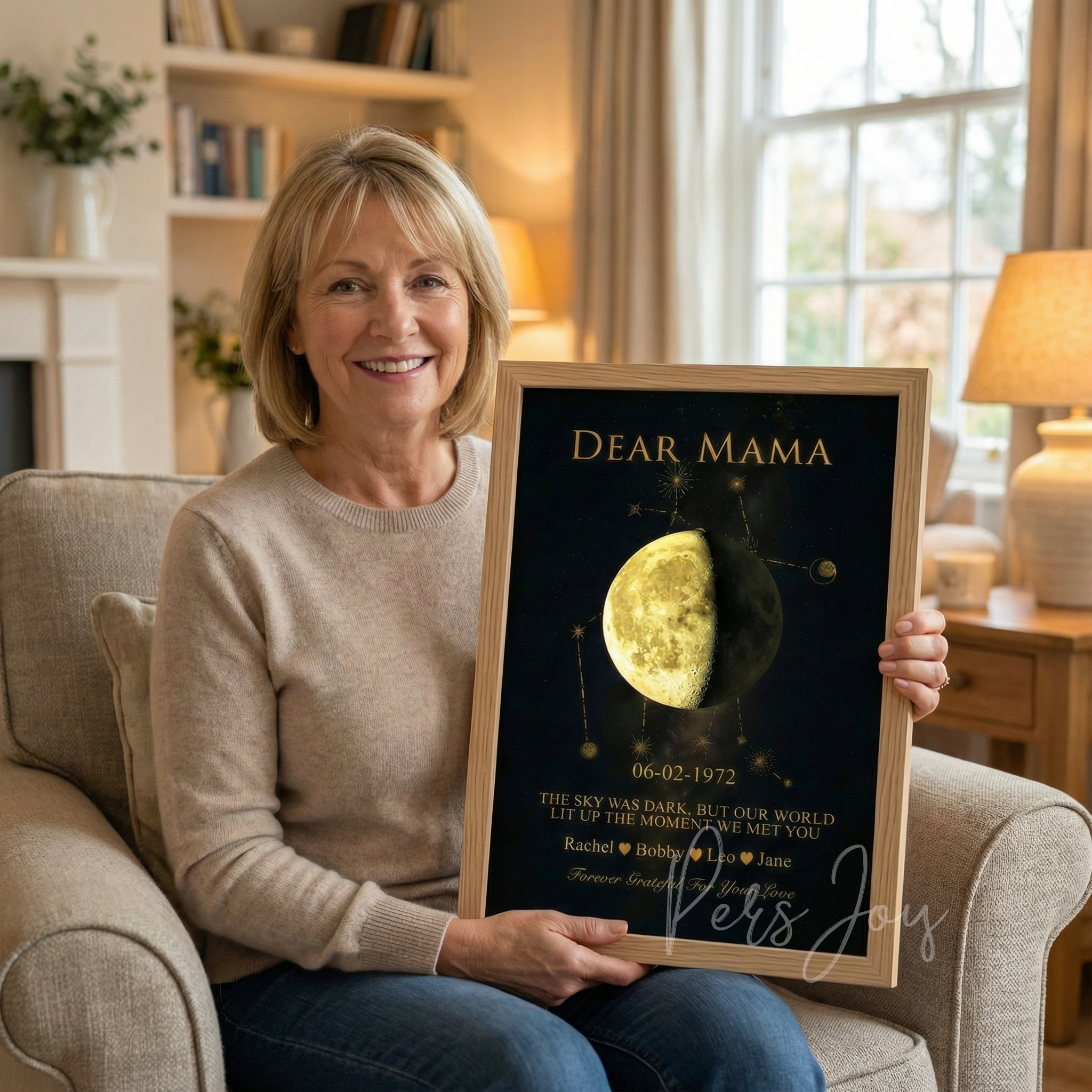 Mama's Universe - Personalized Moon Phase & Constellation Art | Mother's Day Gift