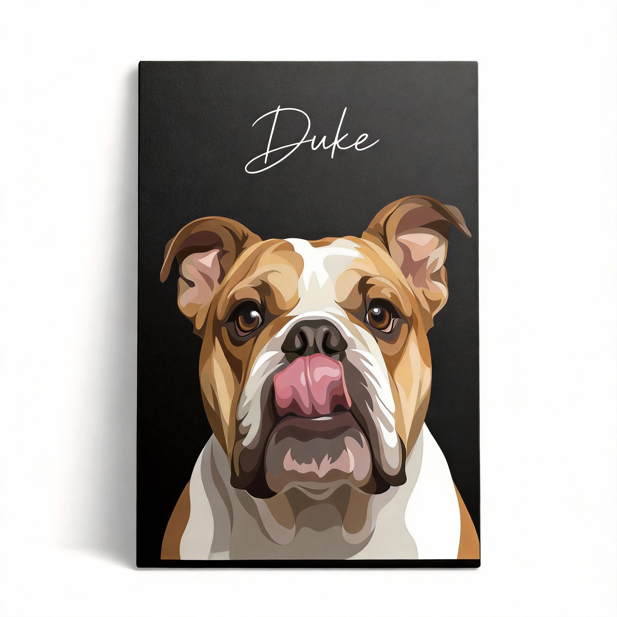 [Exclusive Customization] Modern Minimalist Pet Art Portrait | A Unique Keepsake of Your Beloved Pet | Handcrafted Oil Painting Canvas Wrap