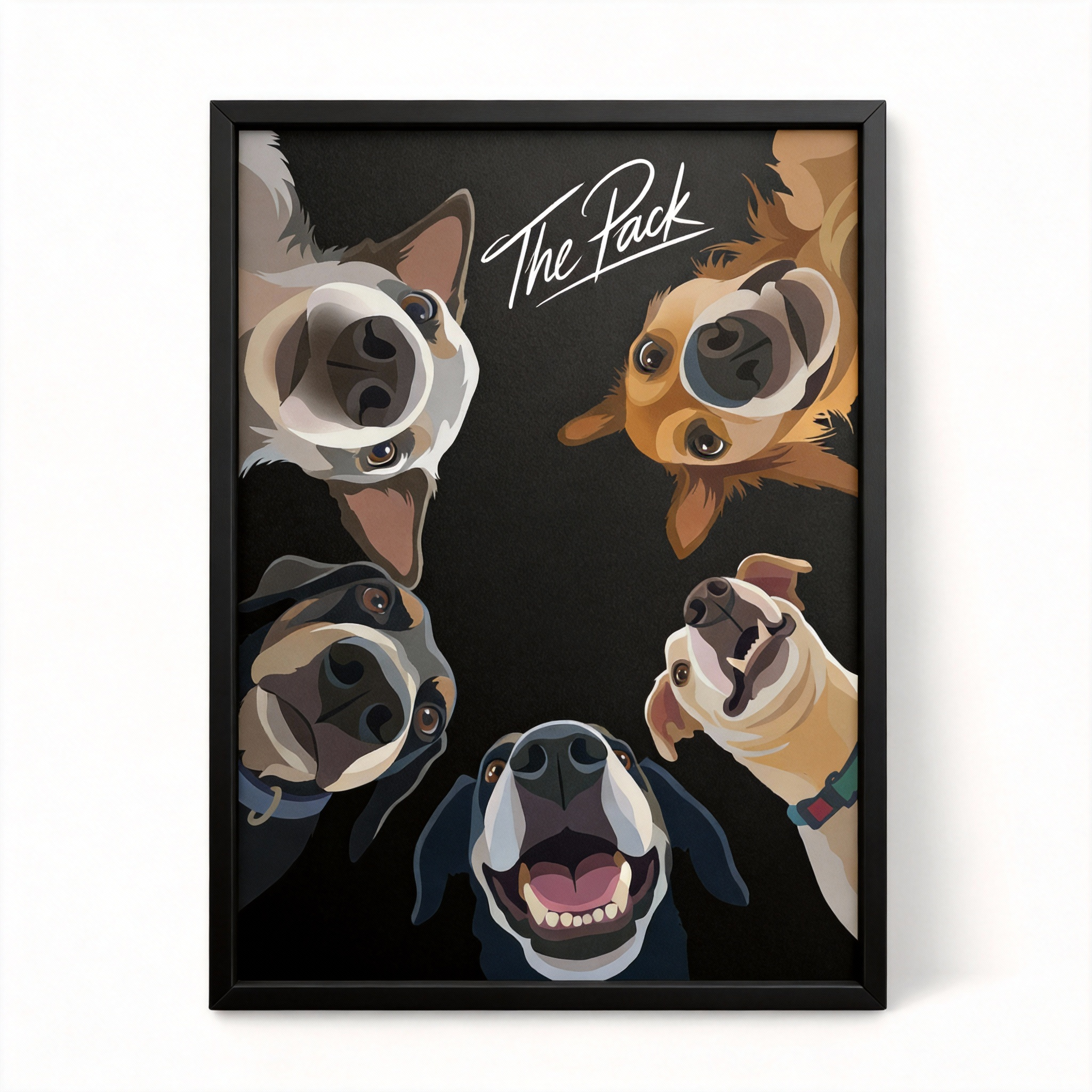 [Exclusive Customization] Modern Minimalist Pet Art Portrait | A Unique Keepsake of Your Beloved Pet | Handcrafted Oil Painting Canvas Wrap