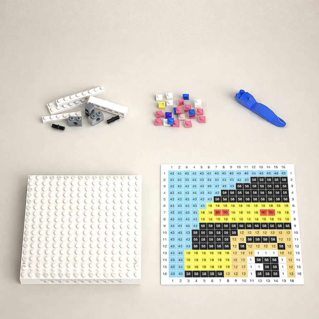 Custom Photo Brick Mosaic Art Kit - DIY Personalised Gift with Frame