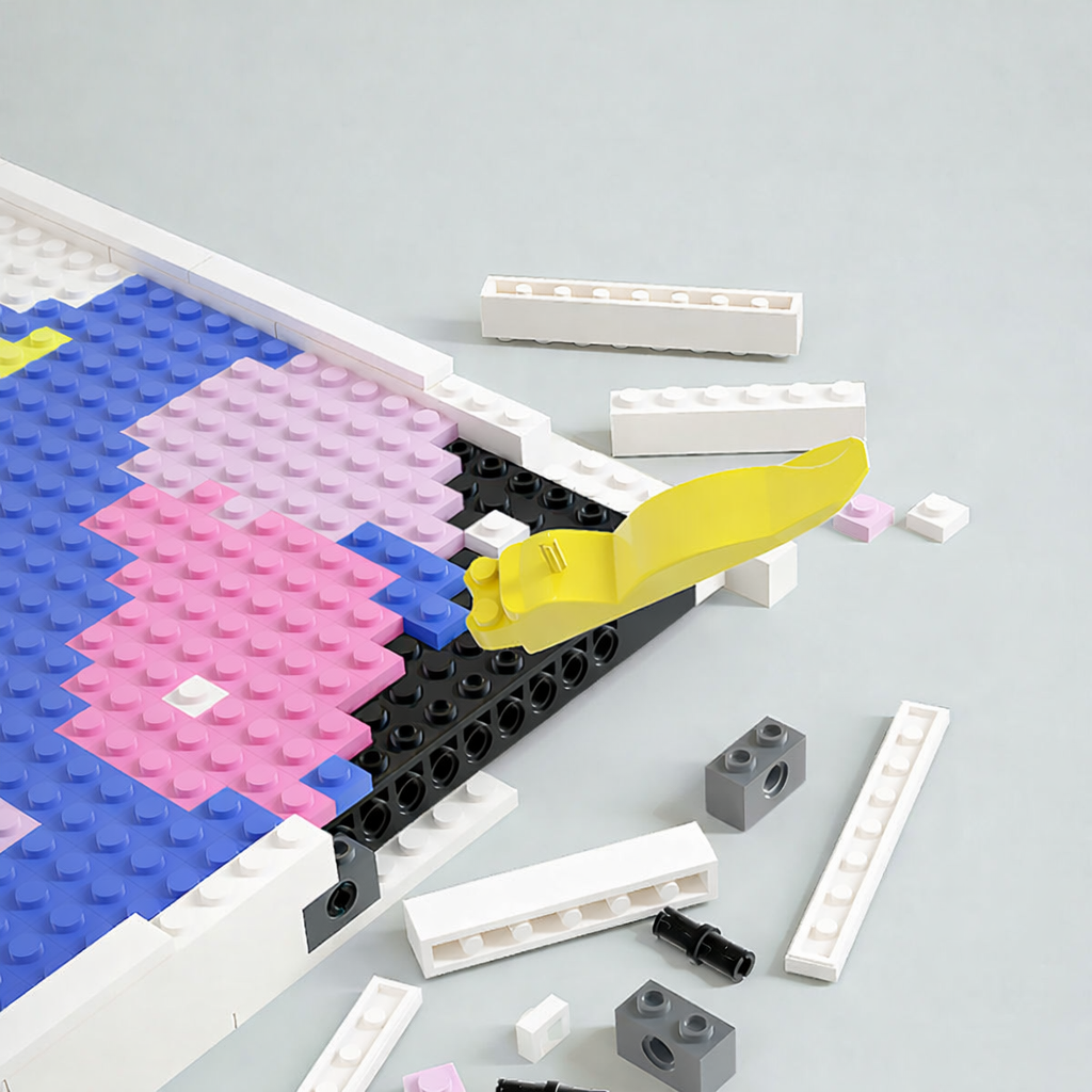 Custom Photo Brick Mosaic Art Kit - DIY Personalised Gift with Frame