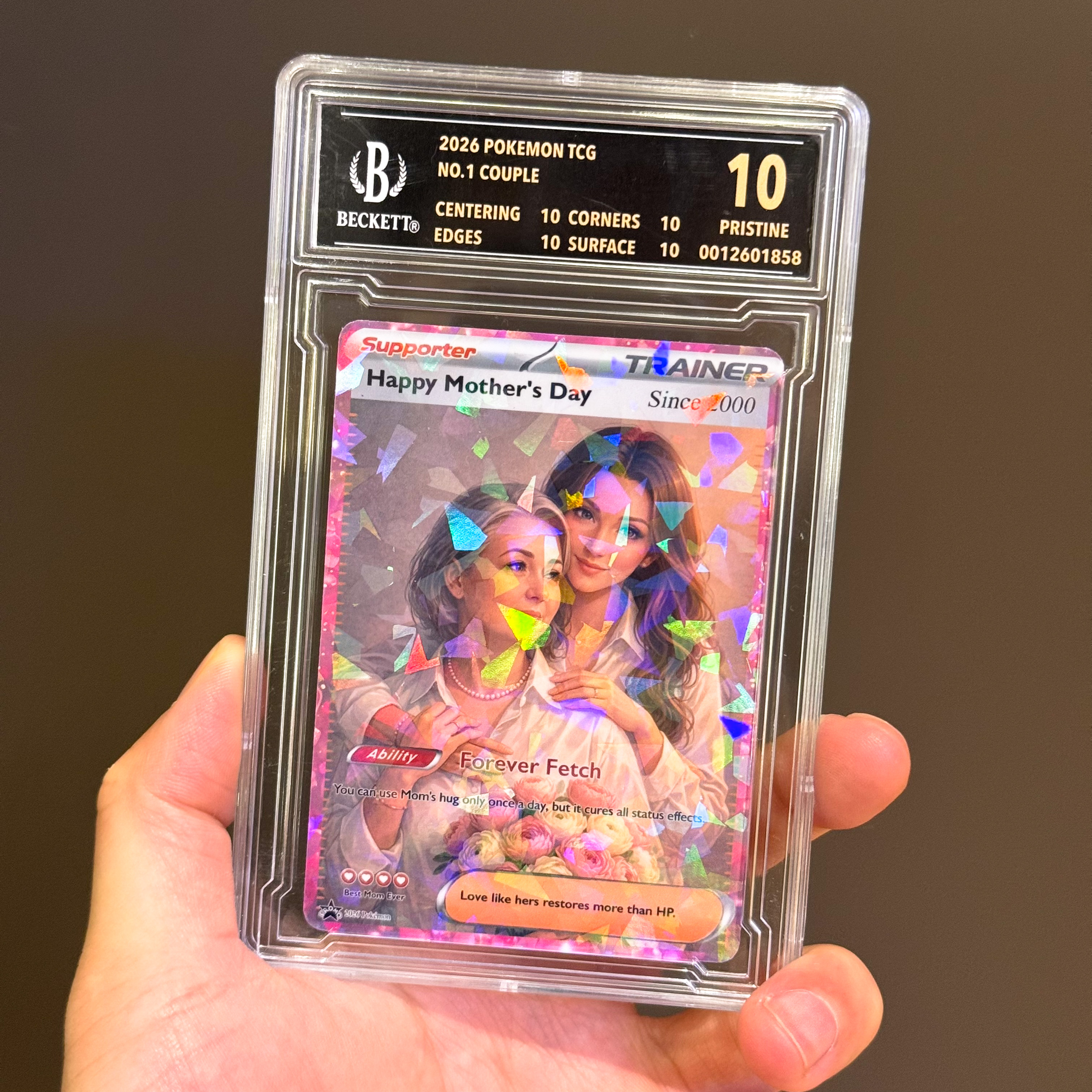 Turn Mom Into a Legendary Supporter Card - Personalized Mother's Day Anime Gift | Custom TCG Trainer Portrait Keepsake