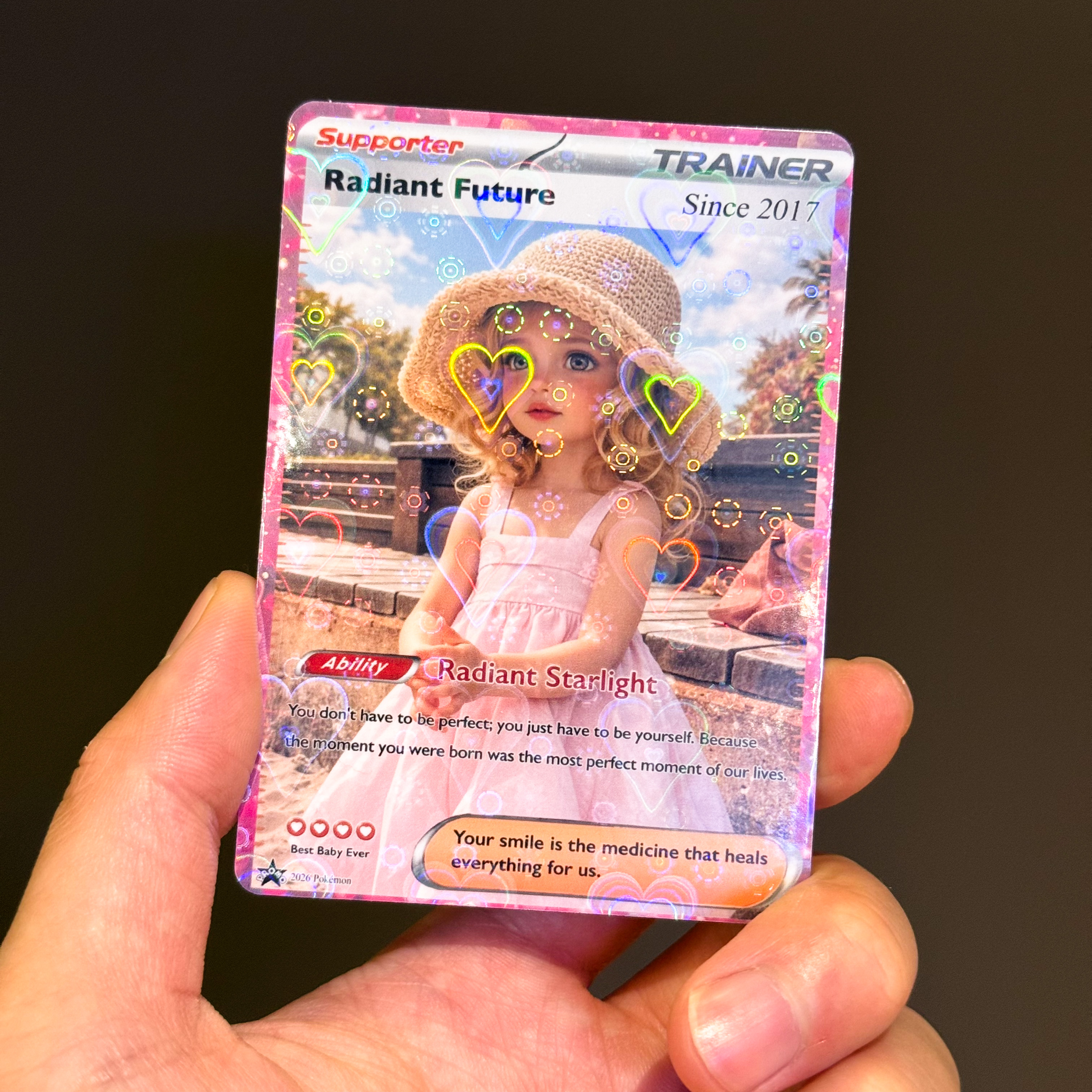 Turn Your Child's Milestone Into a Legendary Card - Custom Anime Baby & Child Portrait Gift | Personalized TCG Trainer Keepsake