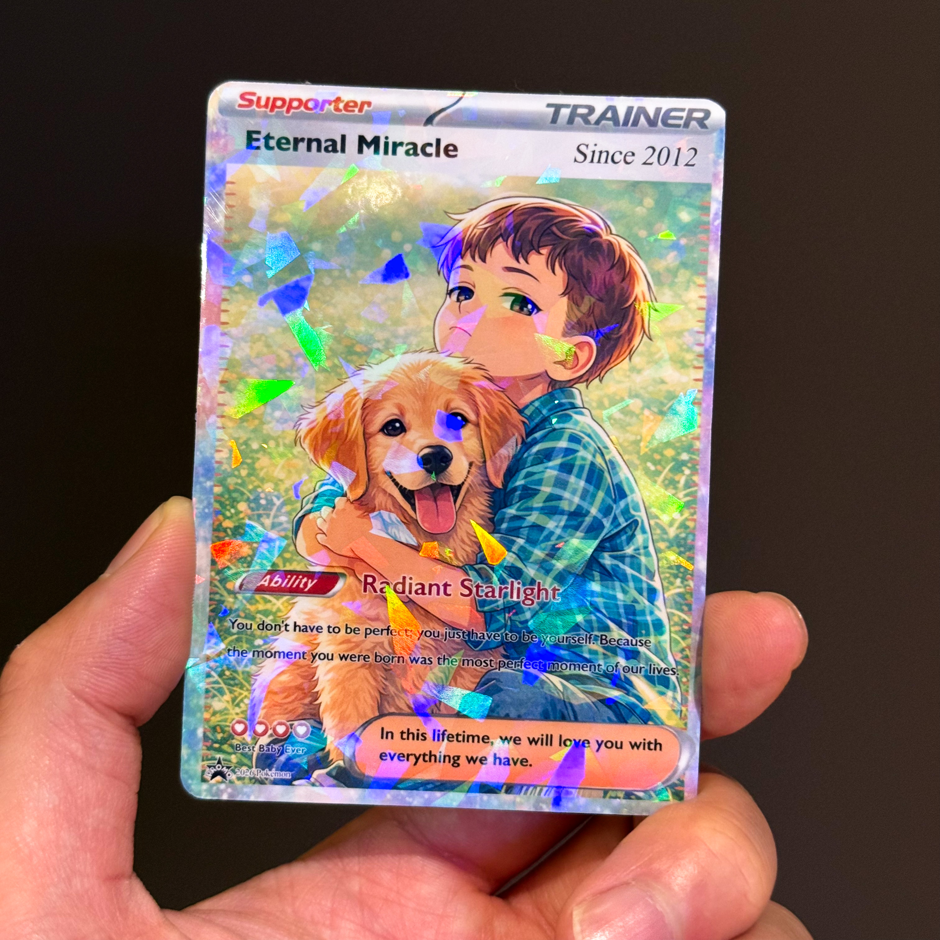 Turn Your Child's Milestone Into a Legendary Card - Custom Anime Baby & Child Portrait Gift | Personalized TCG Trainer Keepsake