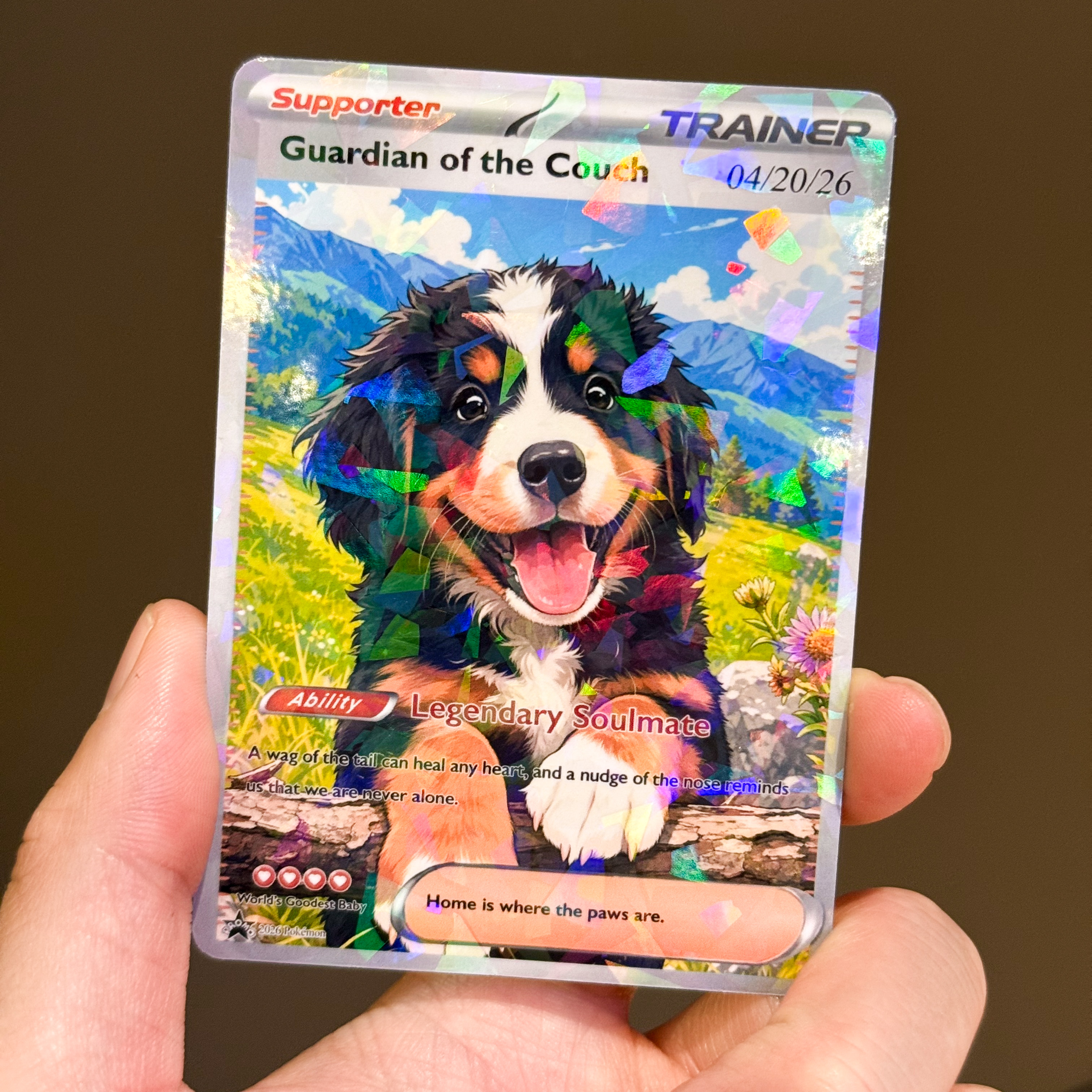 Turn Your Furry Soulmate Into a TRAINER Card - Custom Anime Pet Portrait Gift | Personalized TCG "Best Friend" Keepsake