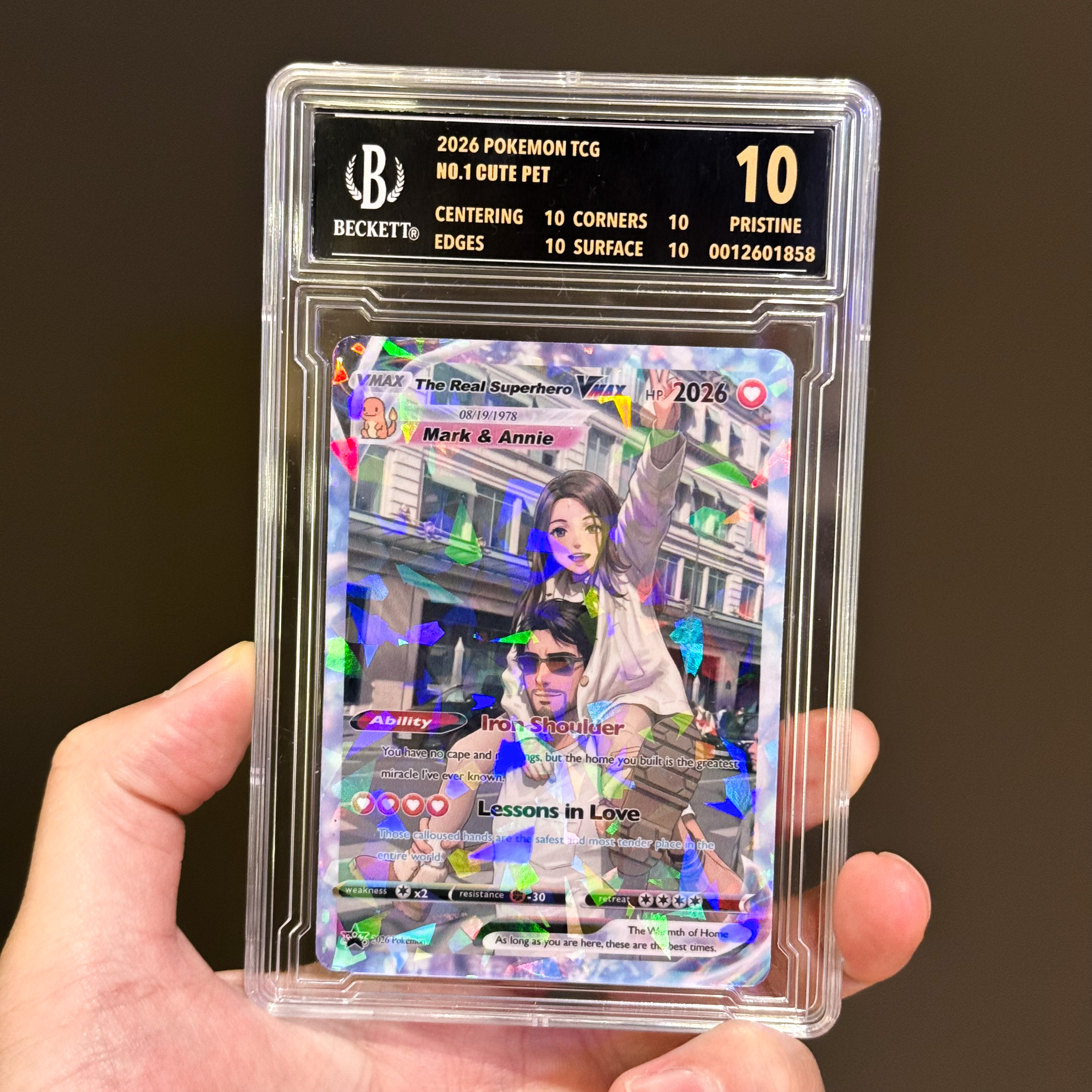 A Legendary Gift for a Legendary Man: Custom Anime Dad VMAX Card - Personalized Father's Day Gift