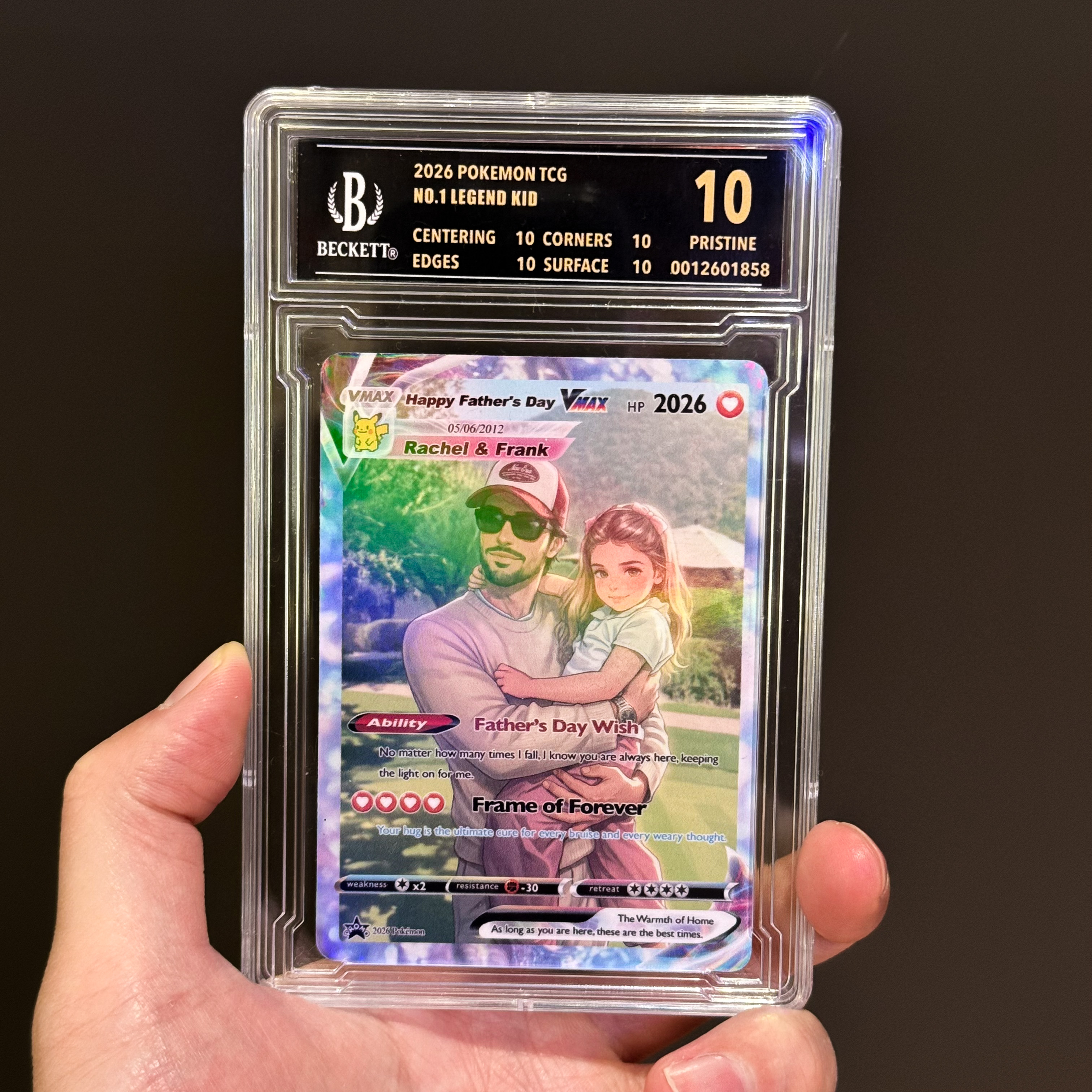A Legendary Gift for a Legendary Man: Custom Anime Dad VMAX Card - Personalized Father's Day Gift