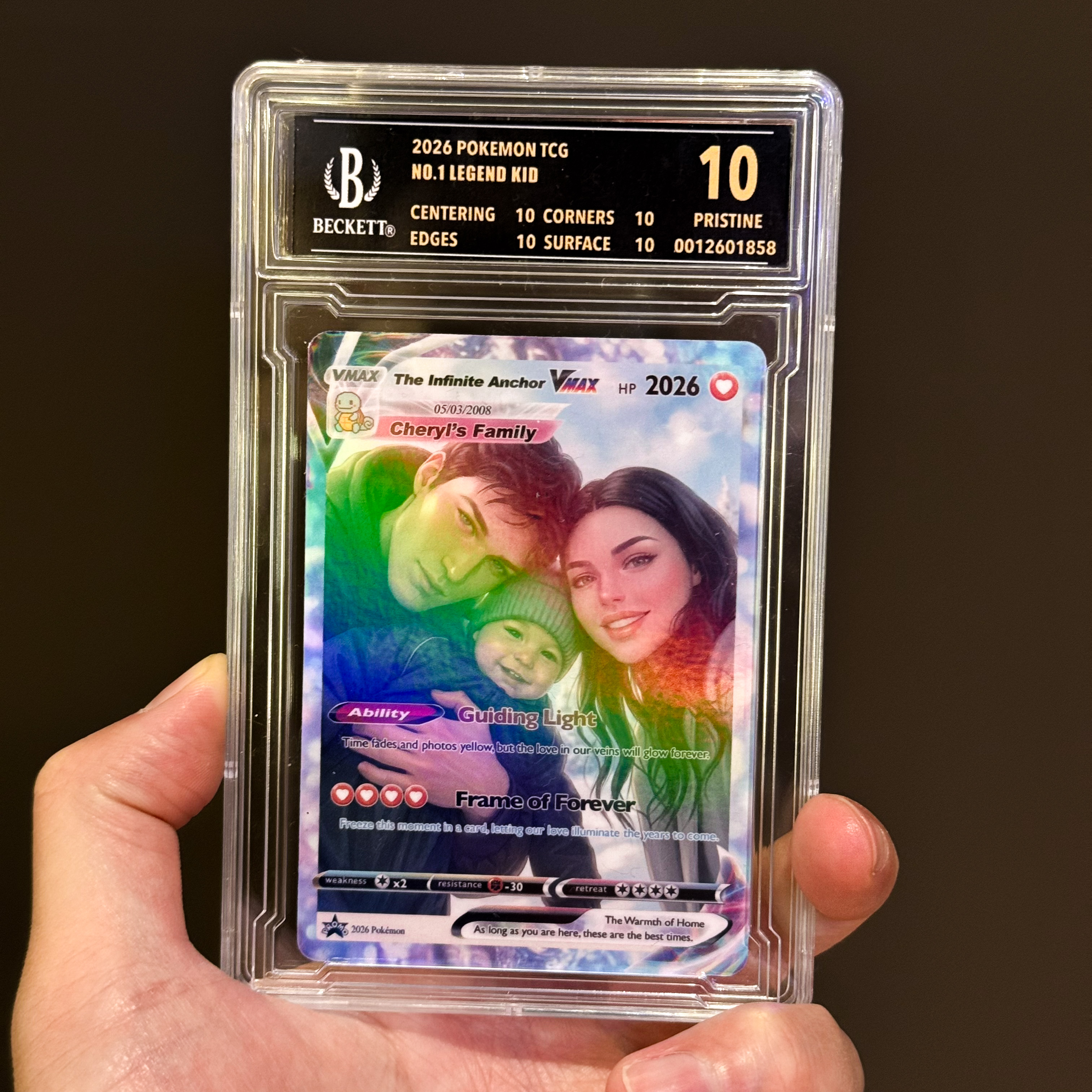 "Our Story, Captured Forever" — Custom Family Anime VMAX Card - Personalized Anniversary Family Gift