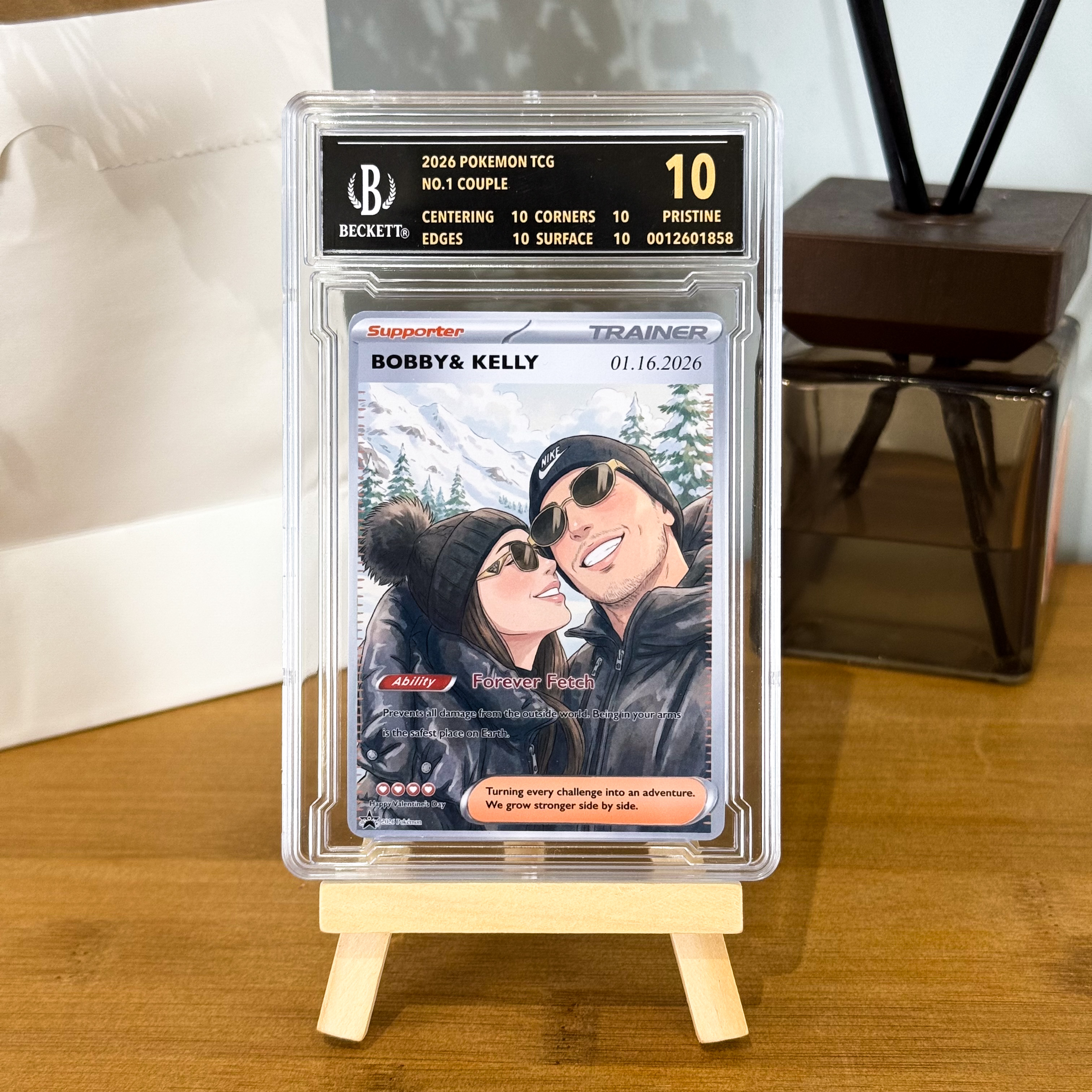 Turn Your Photo Into a Custom TRAINER   Poke Card - Personalized Anniversary Poke Card Gift