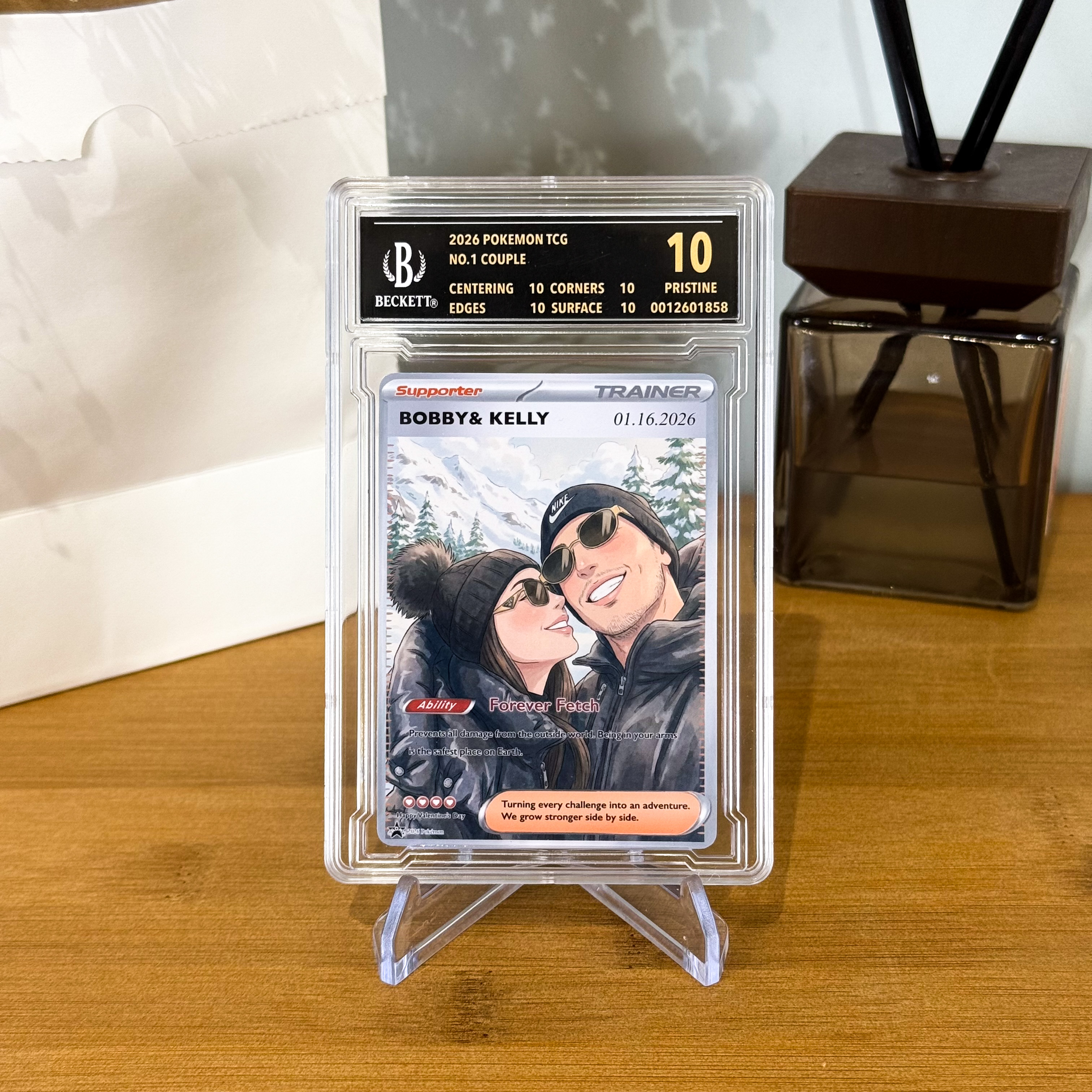 Turn Your Photo Into a Custom TRAINER Trading Poke Card - Personalized Anniversary Poke Card Gift