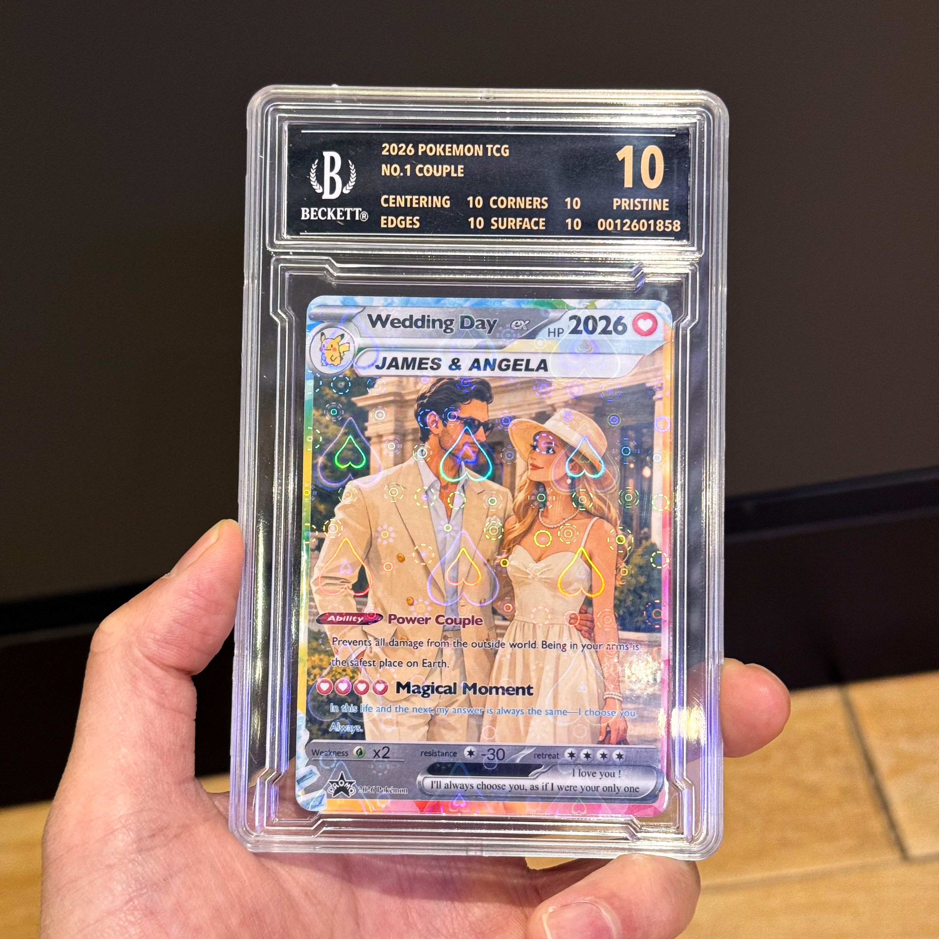 Turn Your Photo Into a Custom VMAX Trading Poke Card - Personalized Anniversary Poke Card Gift