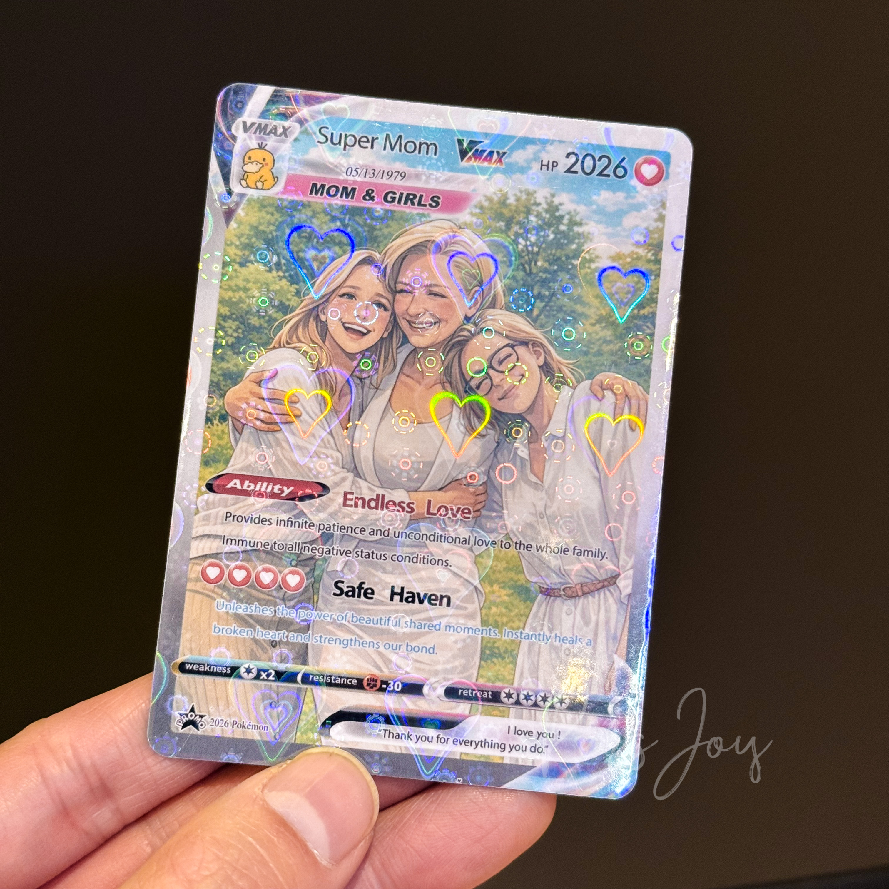 Turn Your Photo Into a Custom VMAX Mama Memory Poke Card - Personalized Mother's Day Anniversary Gift
