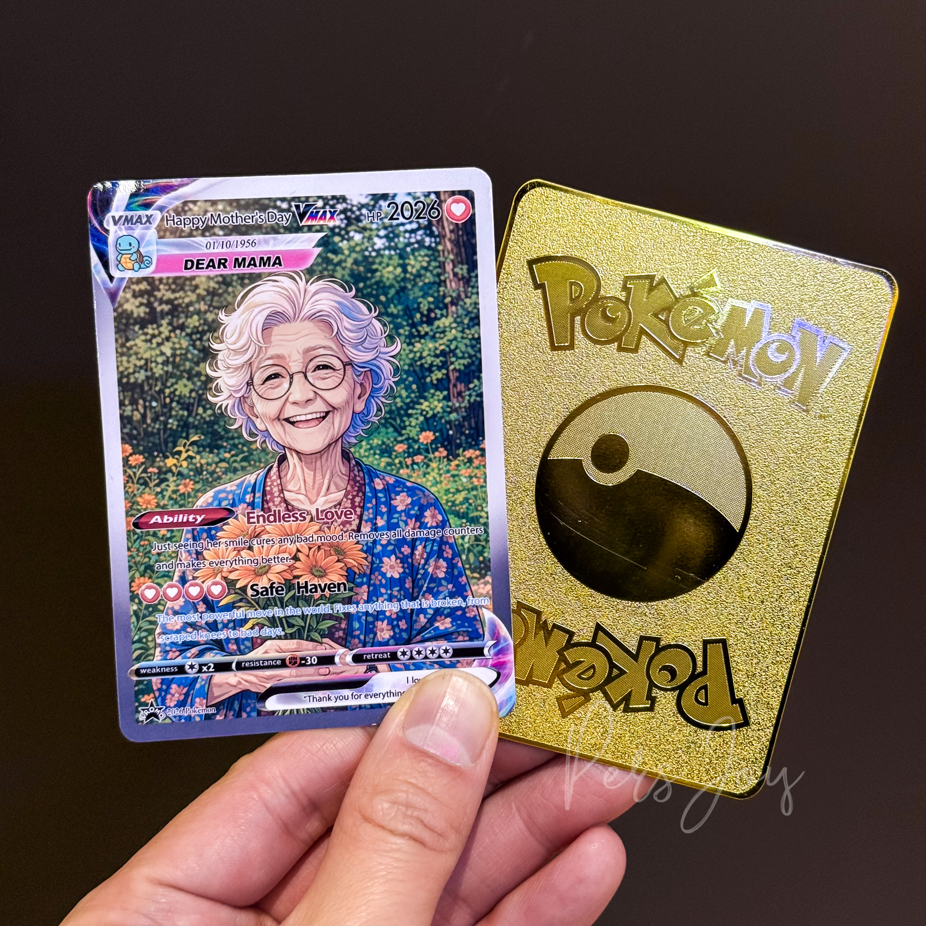 Turn Your Photo Into a Custom VMAX Mama Memory Poke Card - Personalized Mother's Day Anniversary Gift