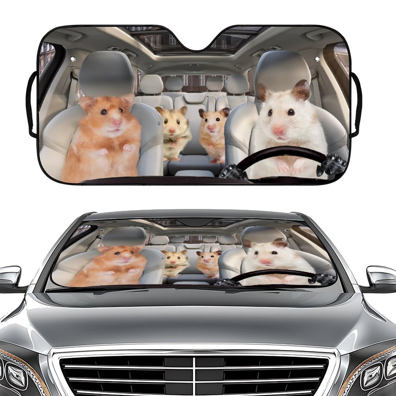 Make Your Car Speak! Funny Custom Windshield Sun Shade - The Ultimate Prank Gift