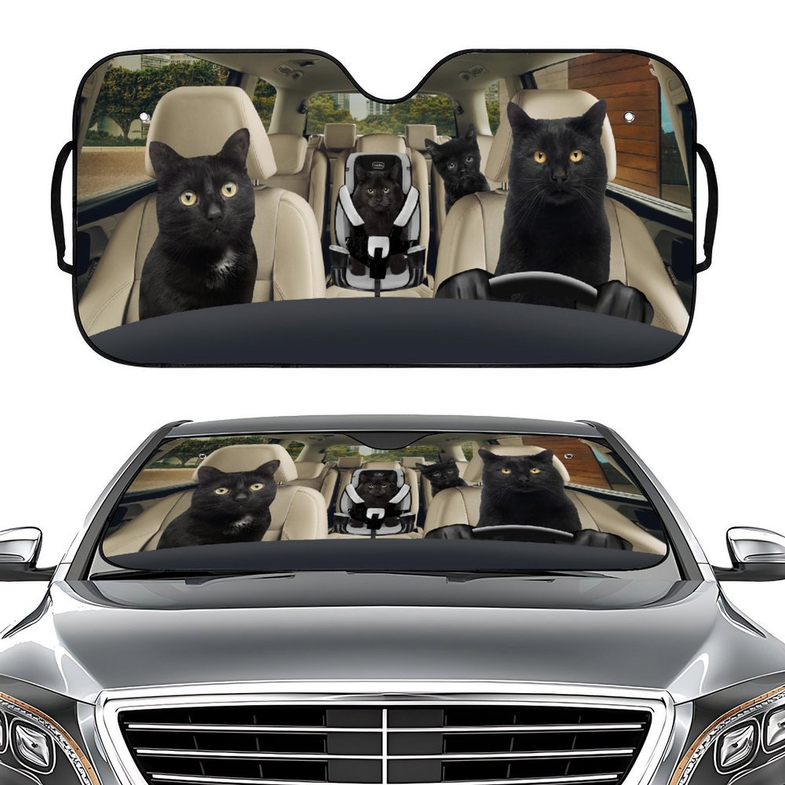 Make Your Car Speak! Funny Custom Windshield Sun Shade - The Ultimate Prank Gift