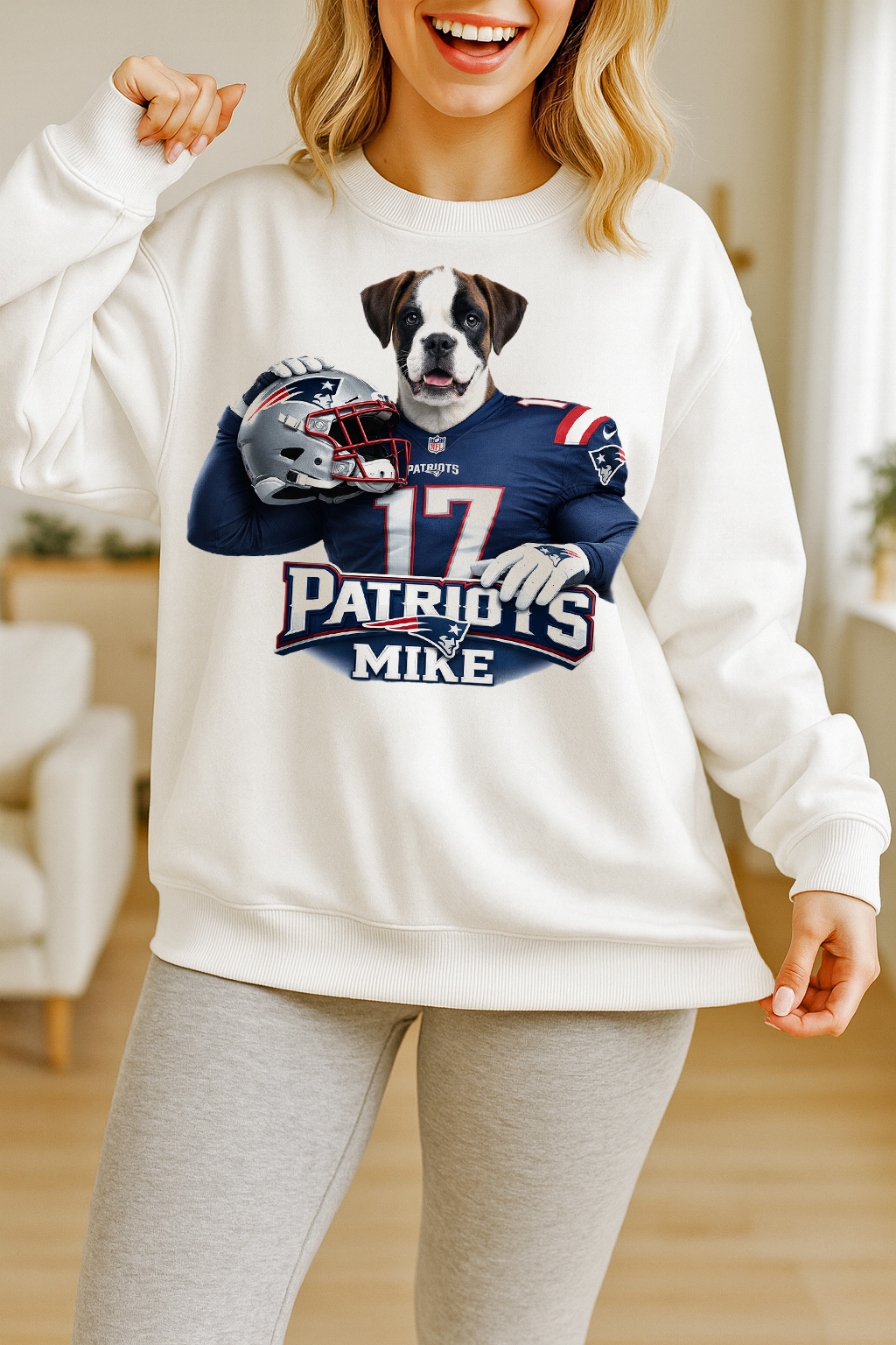 Personalized American Football Pets Jersey Sweatshirt 🏈