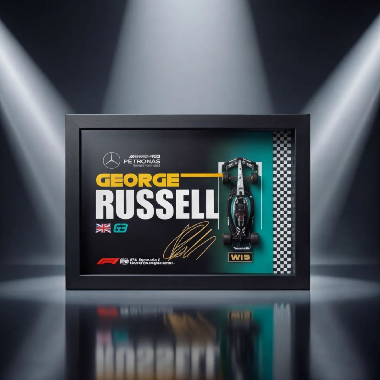 Mercedes-AMG F1 W15 3D Frame Wall Art - The Perfect Gift for Him