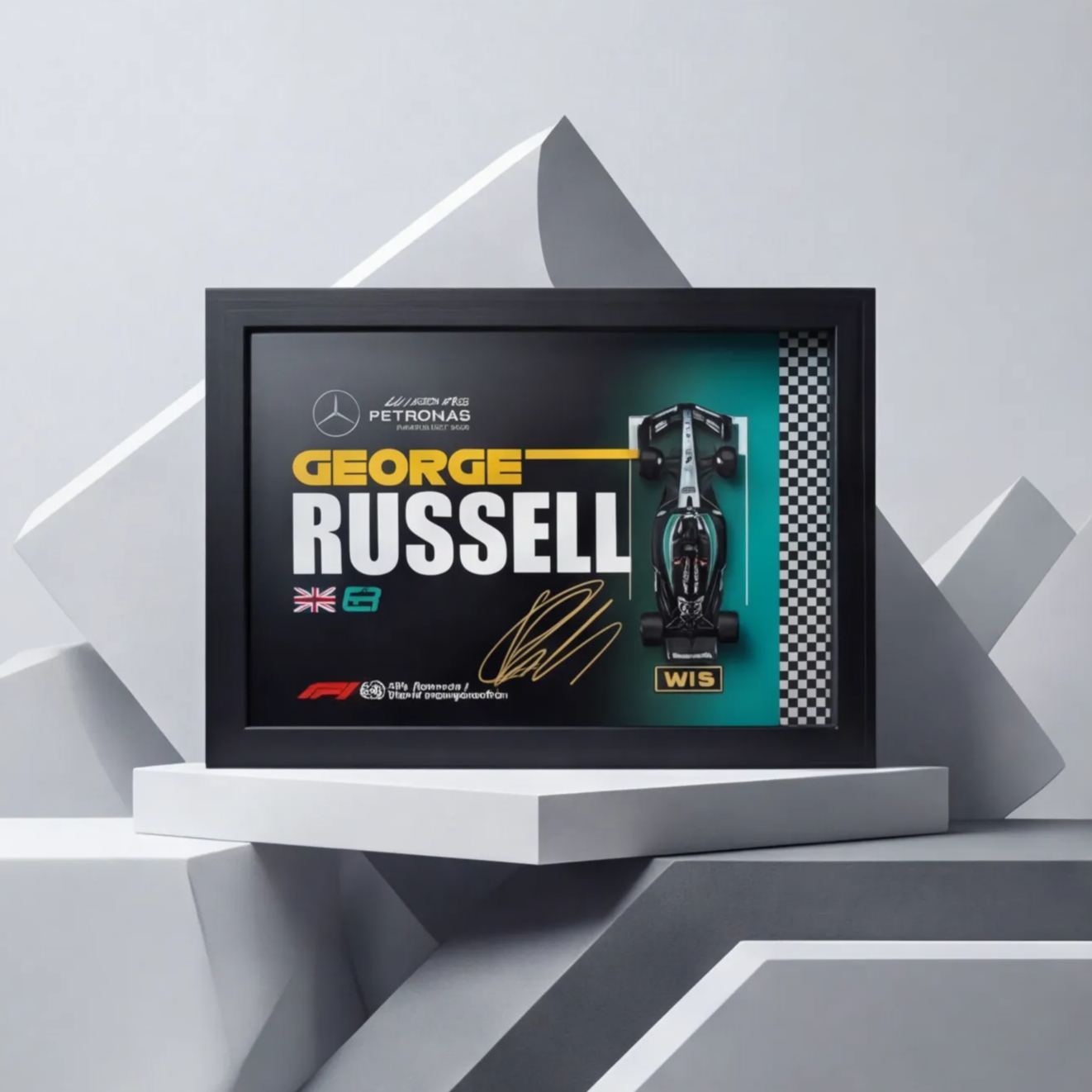 Mercedes-AMG F1 W15 3D Frame Wall Art - The Perfect Gift for Him