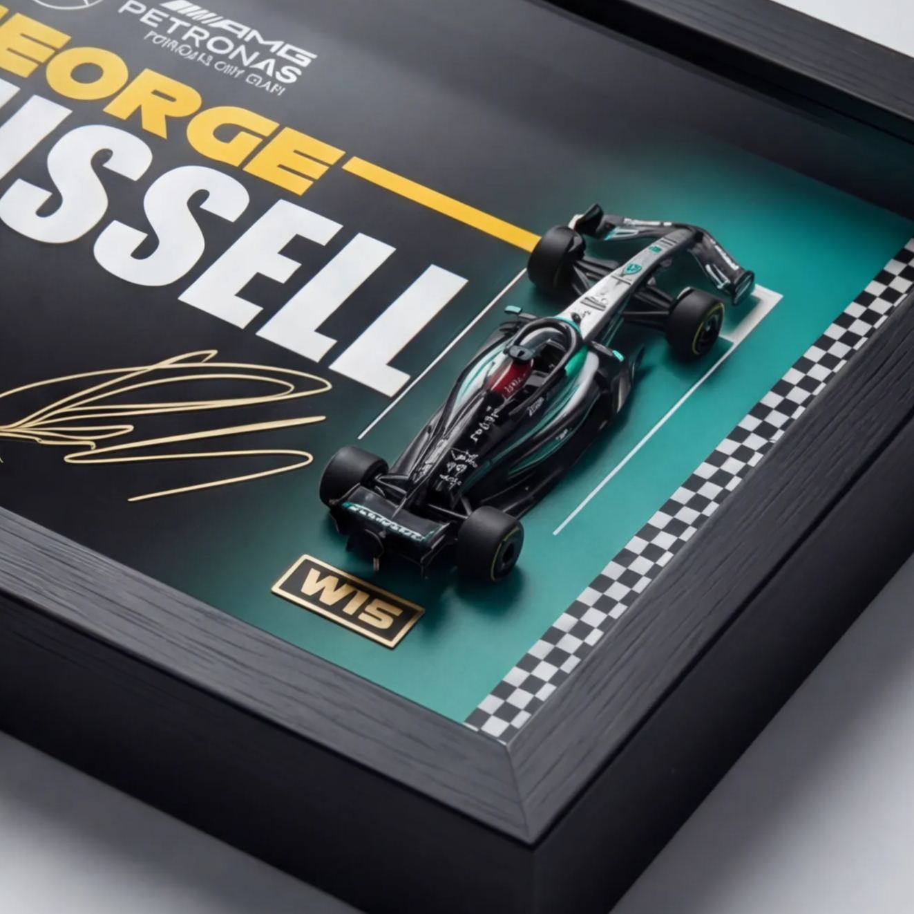 Mercedes-AMG F1 W15 3D Frame Wall Art - The Perfect Gift for Him