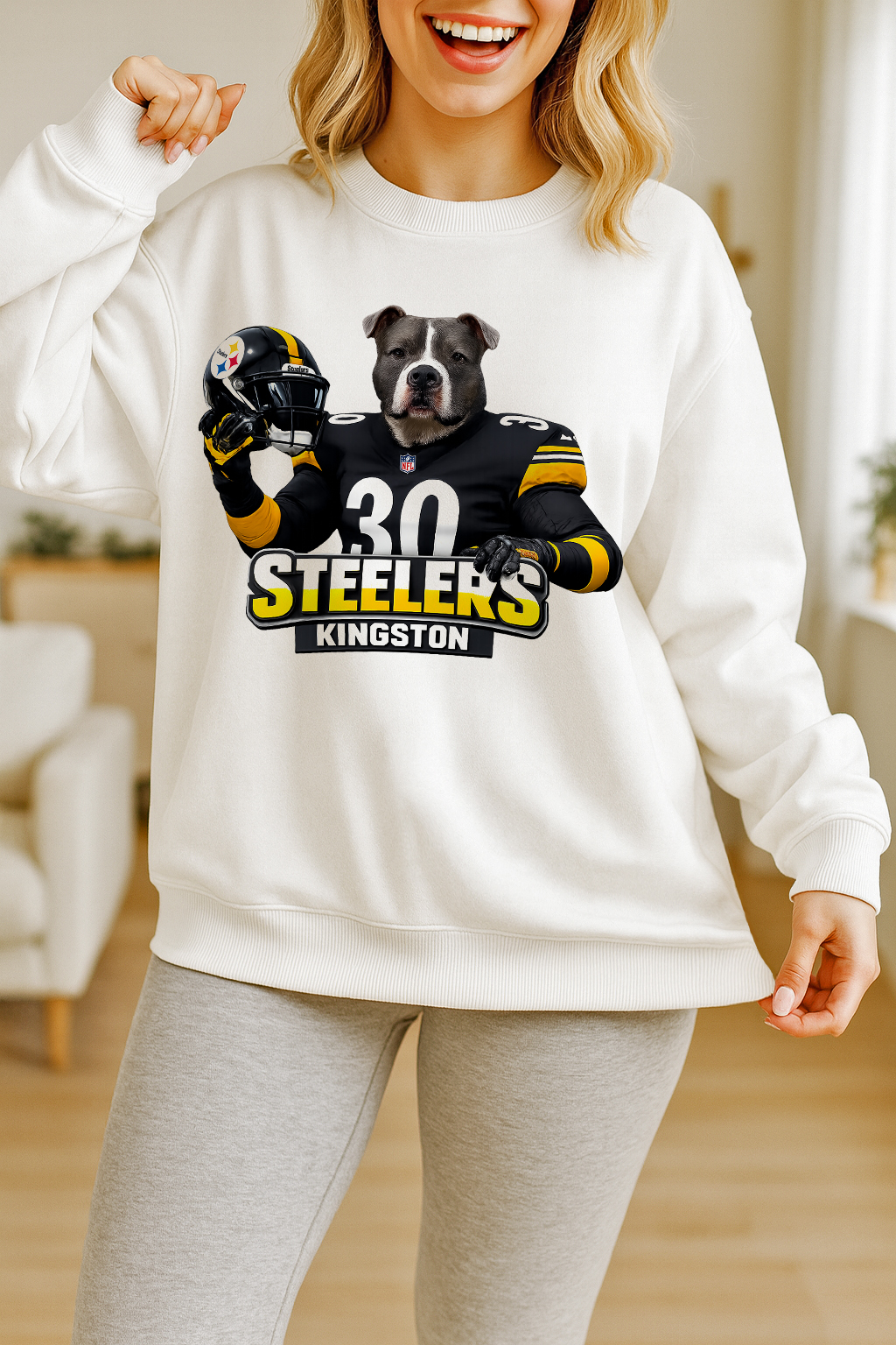 Personalized American Football Pets Jersey Sweatshirt 🏈