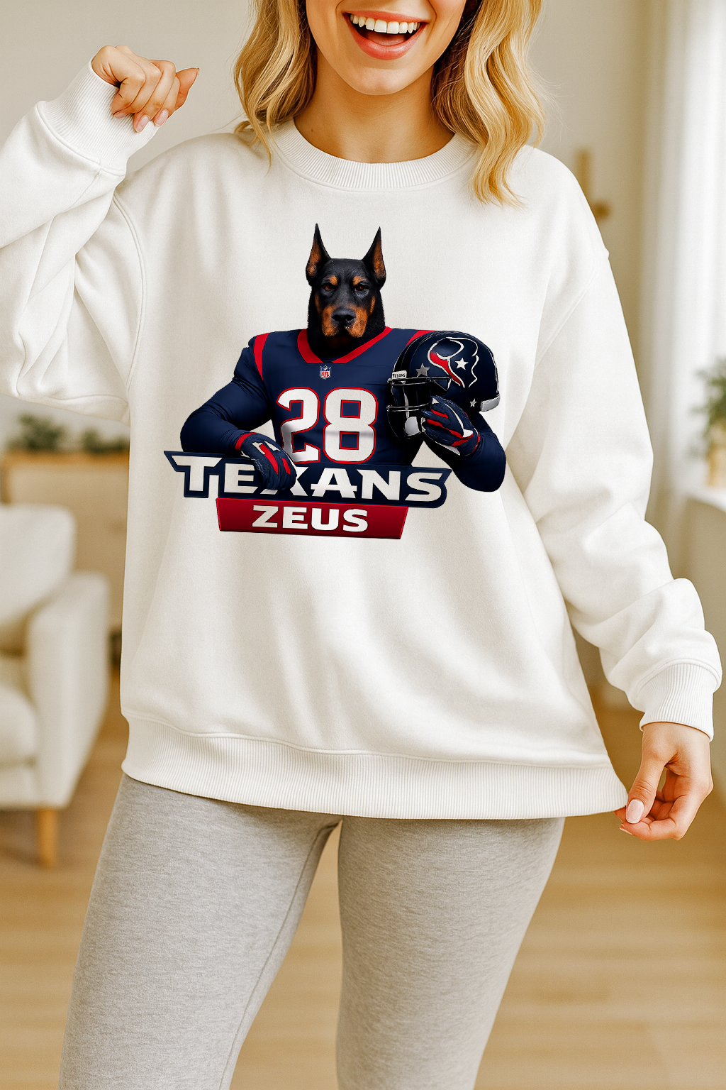 Personalized American Football Pets Jersey Sweatshirt 🏈