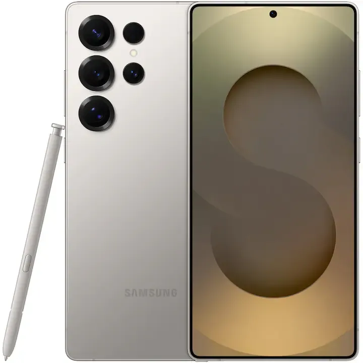 Samsung Galaxy S25 Ultra telefon, dupla SIM kártyával, 8 GB RAM-mal, 256 GB tárhellyel, 5G-vel.