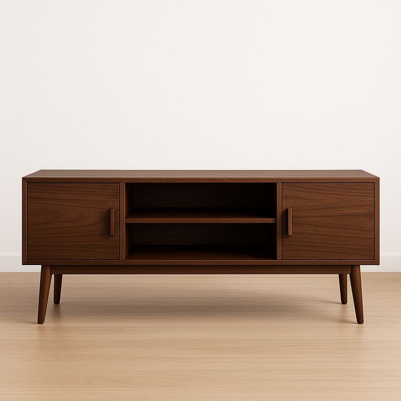 Meuble TV en bois de noyer 150x40x55 cm Marron-Cosyrooma