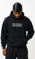 *WASHED BLACK* CULTURE BOX LOGO HOODIE