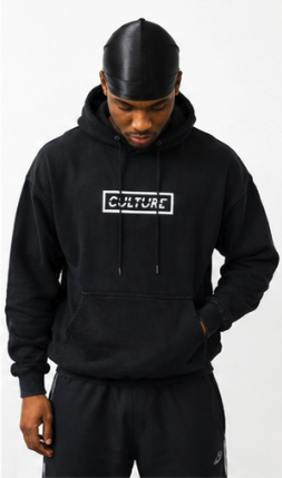 *WASHED BLACK* CULTURE BOX LOGO HOODIE