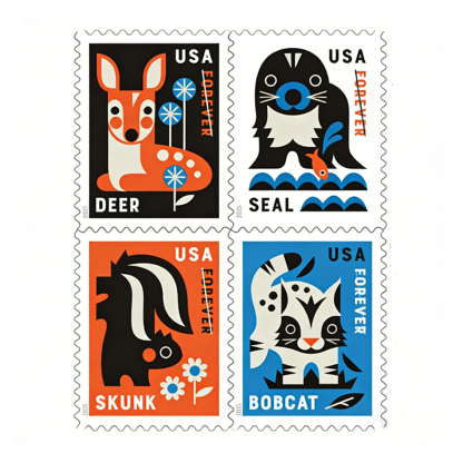 2025 Baby Wild Animals Stamps