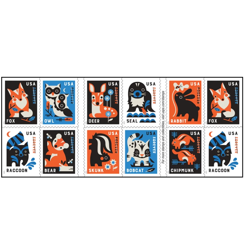 2025 Baby Wild Animals Stamps