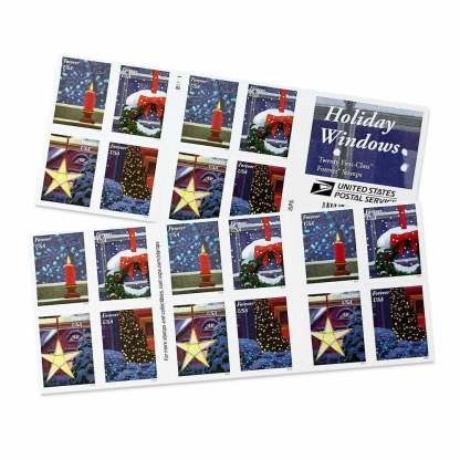 Holiday Windows Forever Stamps