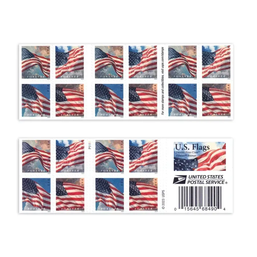 2017～2019 & 2022～2024 U.S. FLAG FOREVER STAMPS