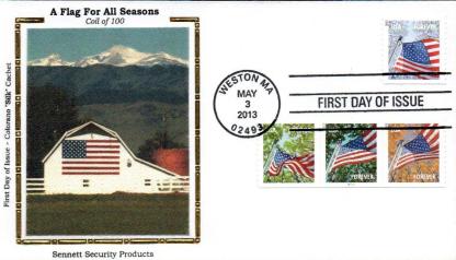 A Flag for All Seasons Forever Stamps 2013