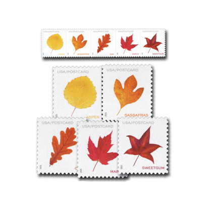 2025 Vibrant Leaves Postcard Stamps