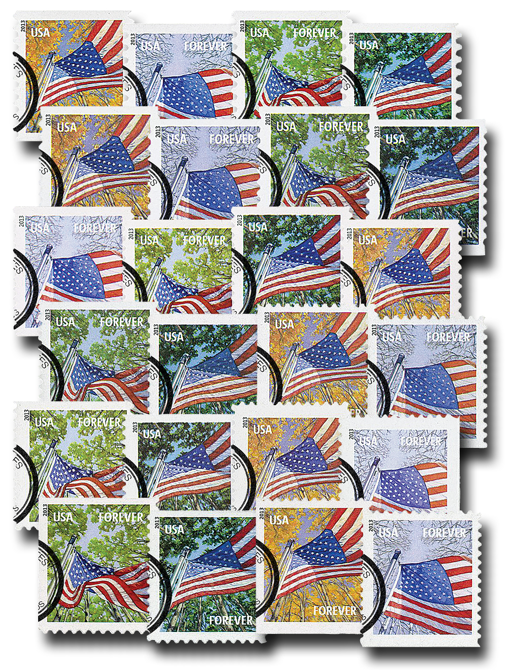 A Flag for All Seasons Forever Stamps 2013