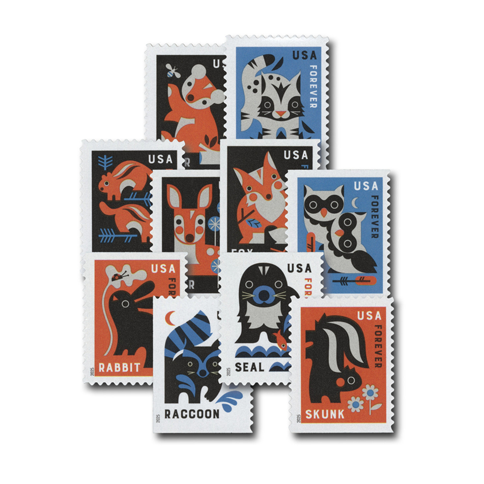 2025 Baby Wild Animals Stamps